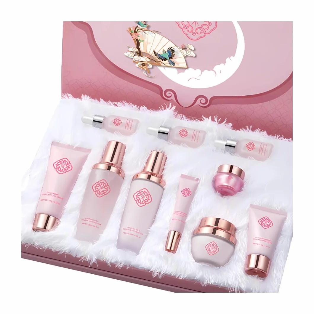 Tahar F&L Coffret soins coréens 10 pièces | Routine visage hydratante, réparatrice et illuminatrice | Sérum, crème Ganoderma, toner, BB crème | K-Beauty premium, tous types de peau, idée cadeau femme