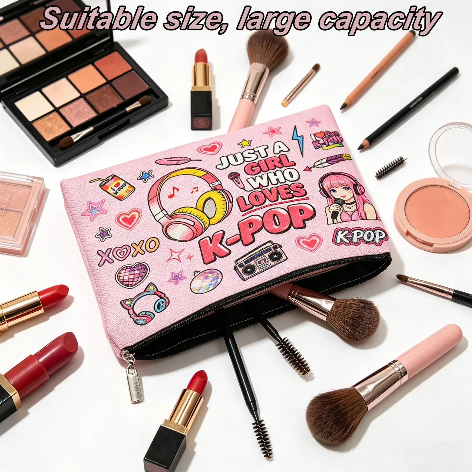 Trousse de Maquillage Kpop 1 pièce Cadeau Musical Filles Fans K-Pop