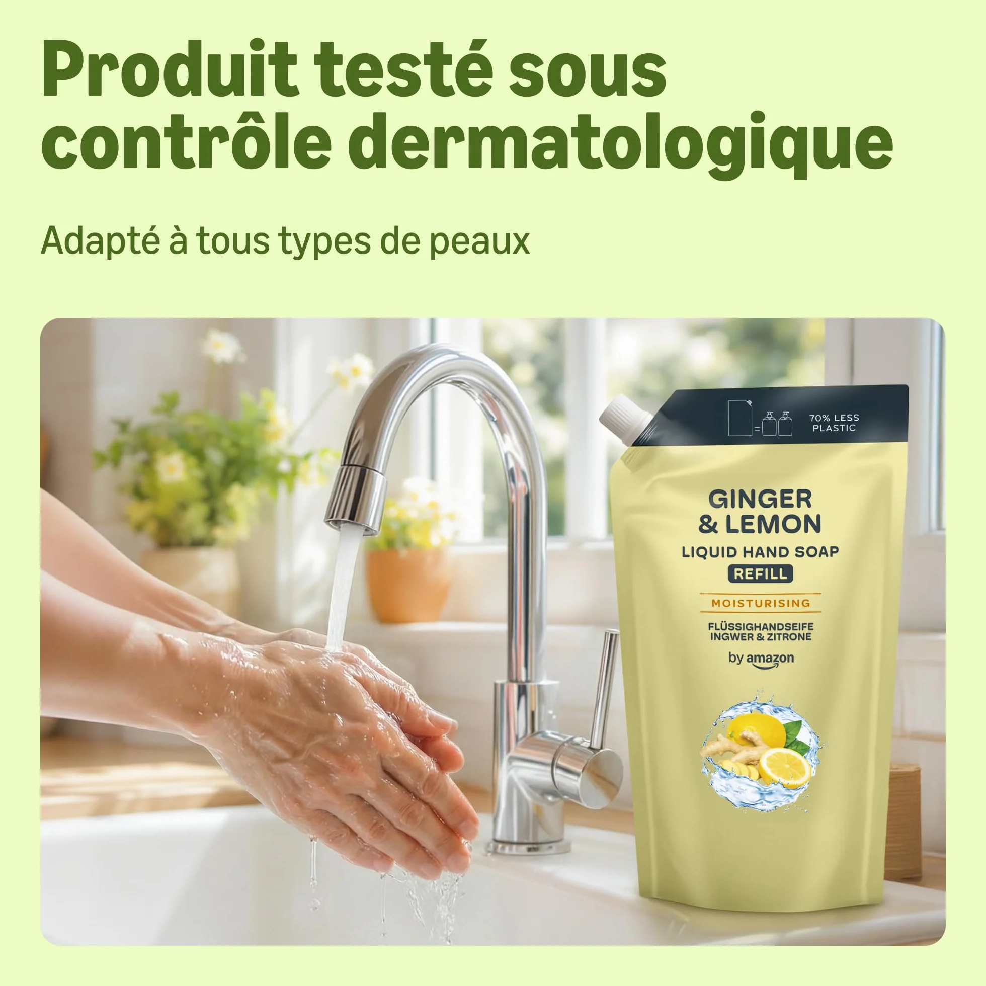 Savon pour les mains Gingembre et Citron 2 x1000ml