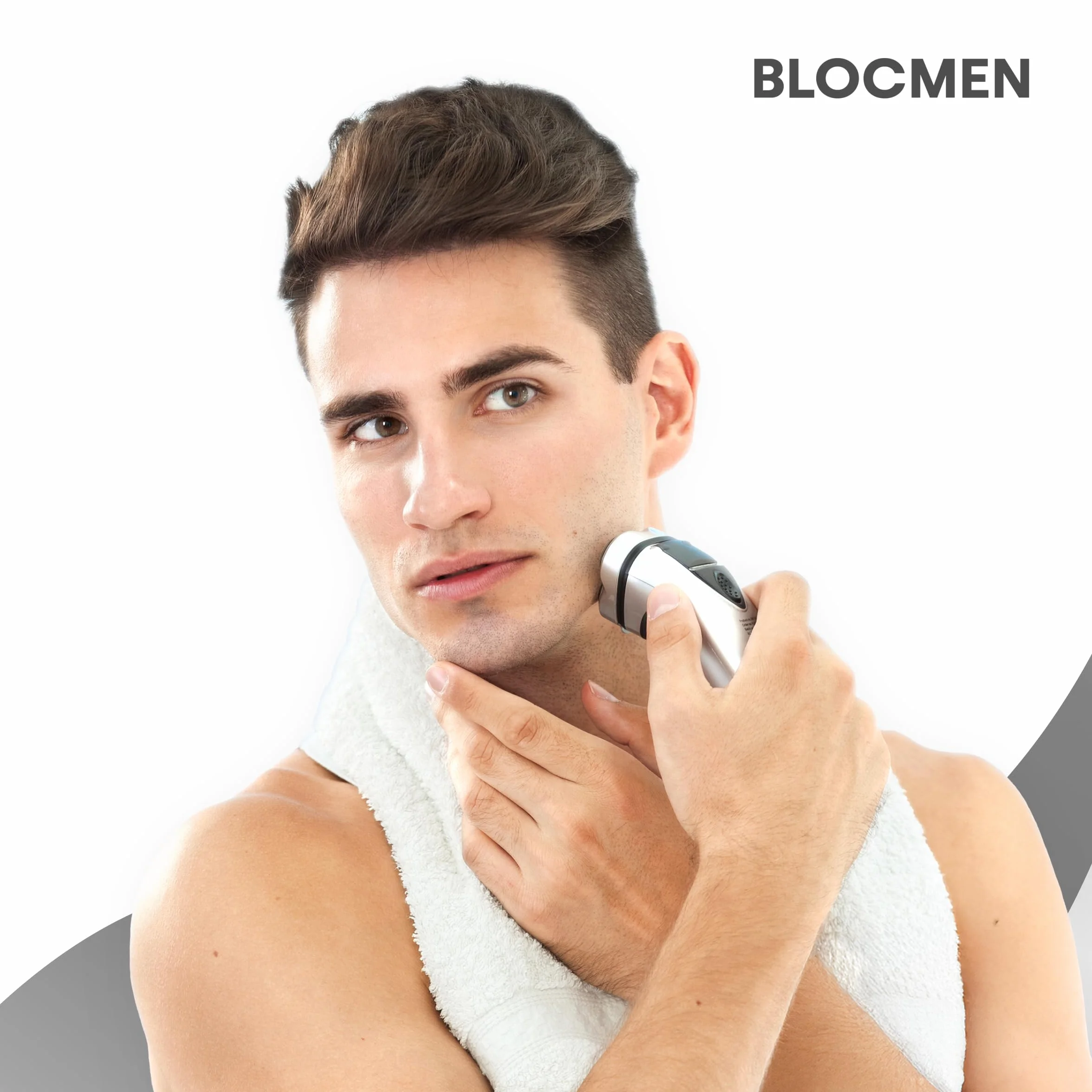 BLOCMEN Original Stick de poudre original 60g - rasage à sec doux sans irritations - stick avant-rasage avec menthol pour hommes (60 g (Lot de 6))