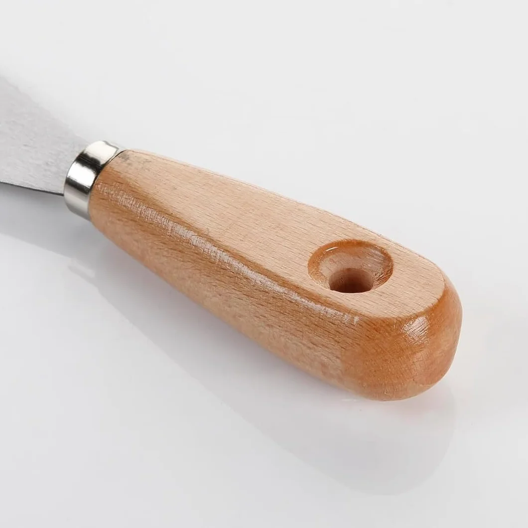 Spatules de Bricolage Acier au Carbone Manche en Bois Lot de 3 Pièces