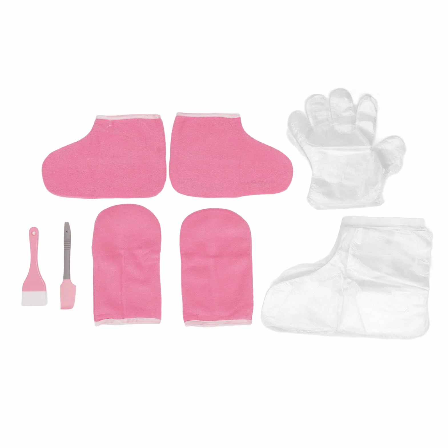 Gants de pied de main de paraffine, Doublures de pied de main de cire Flanelle de paraffine Gants de maintien au chaud Ensemble de pieds de mitaines de cire, pour le traitement de cire de sp