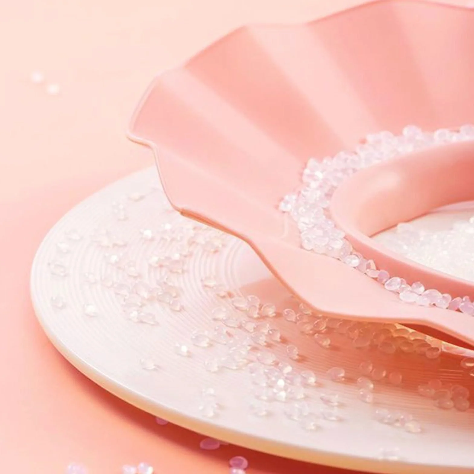 Visière De Douche Ajustable Protection Tête Yeux Oreilles Bonnet De Bain Bébés Adultes