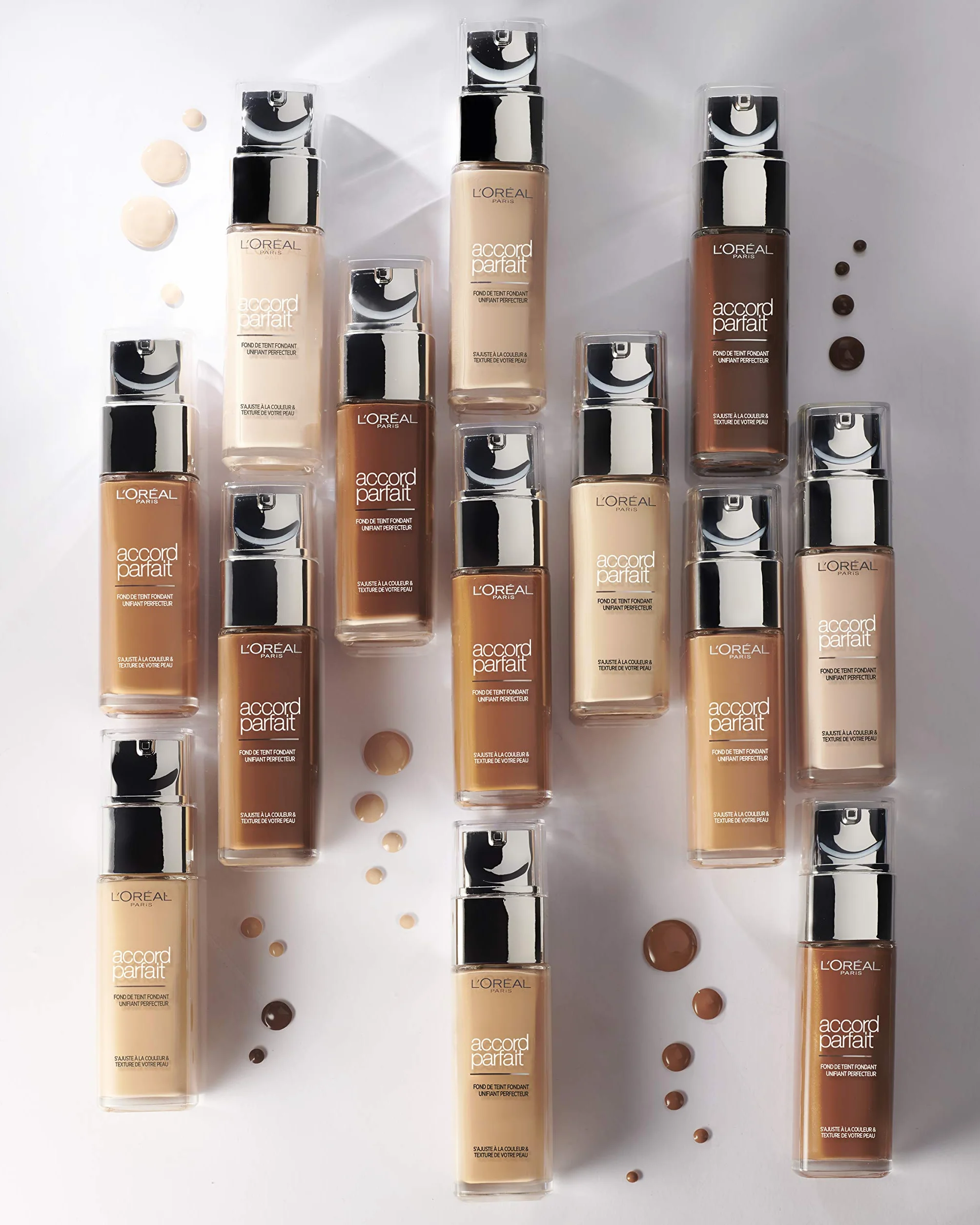 L'Oréal Paris Fond de Teint Fluide Hydratation 24H Acide Hyaluronique Teinte Beige Doré 3.D 30 ml