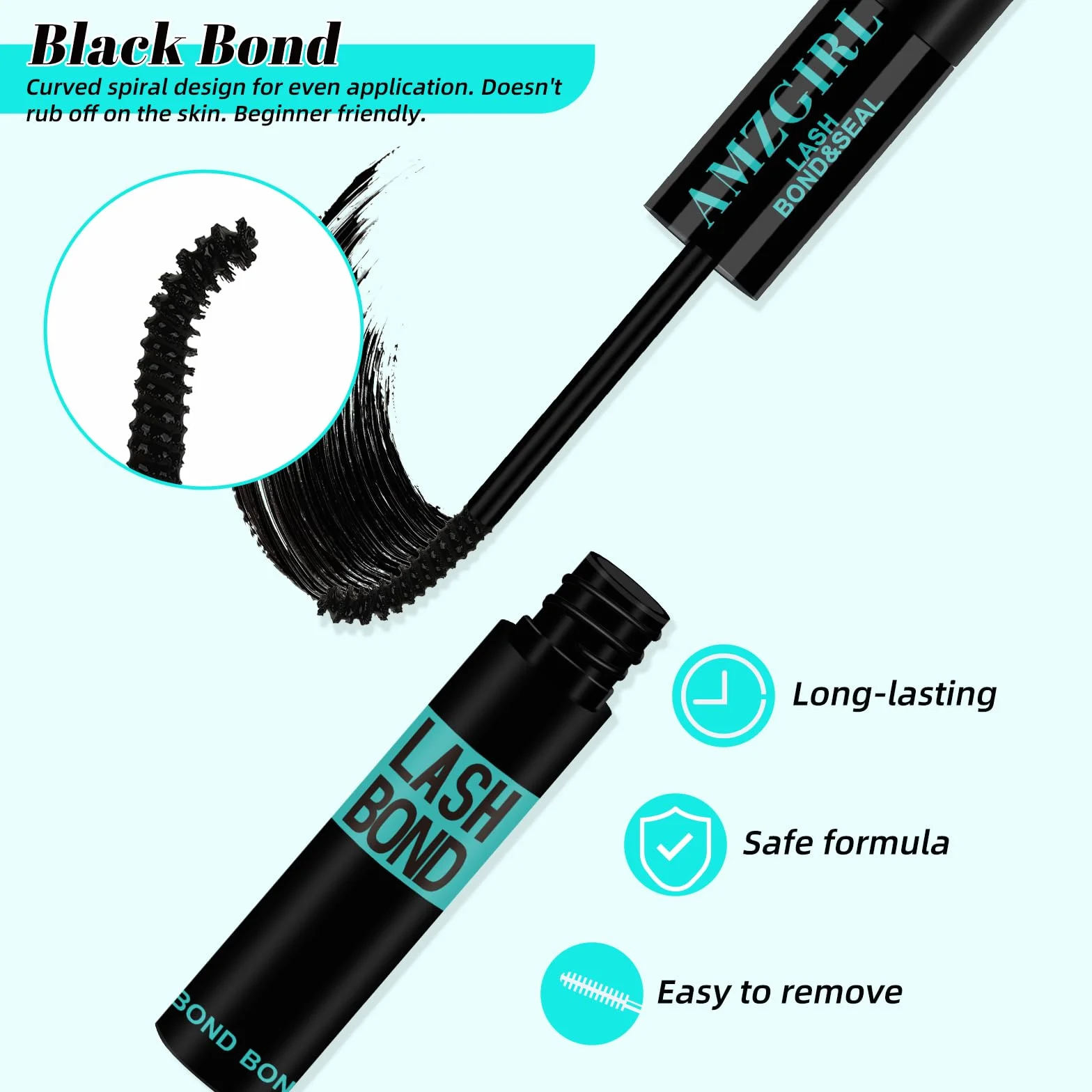 Colle pour Faisceau de Cils 10ml Lash Seal 2 in 1 DIY Colle et Scellement