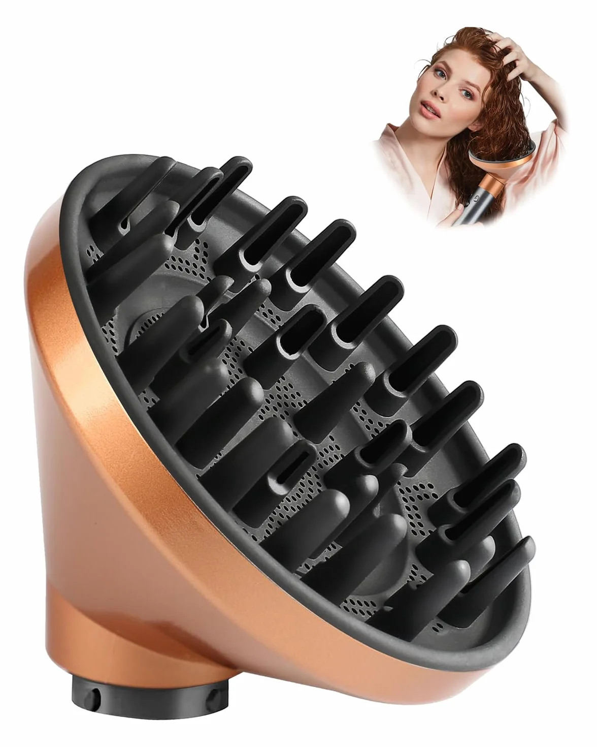 Accessoires et embouts pour diffuseur du Dyson Airwrap, répartition uniforme de l’air pour mieux définir les boucles et ondulations naturelles, compatible HS01/HS05/HS08, cuivré