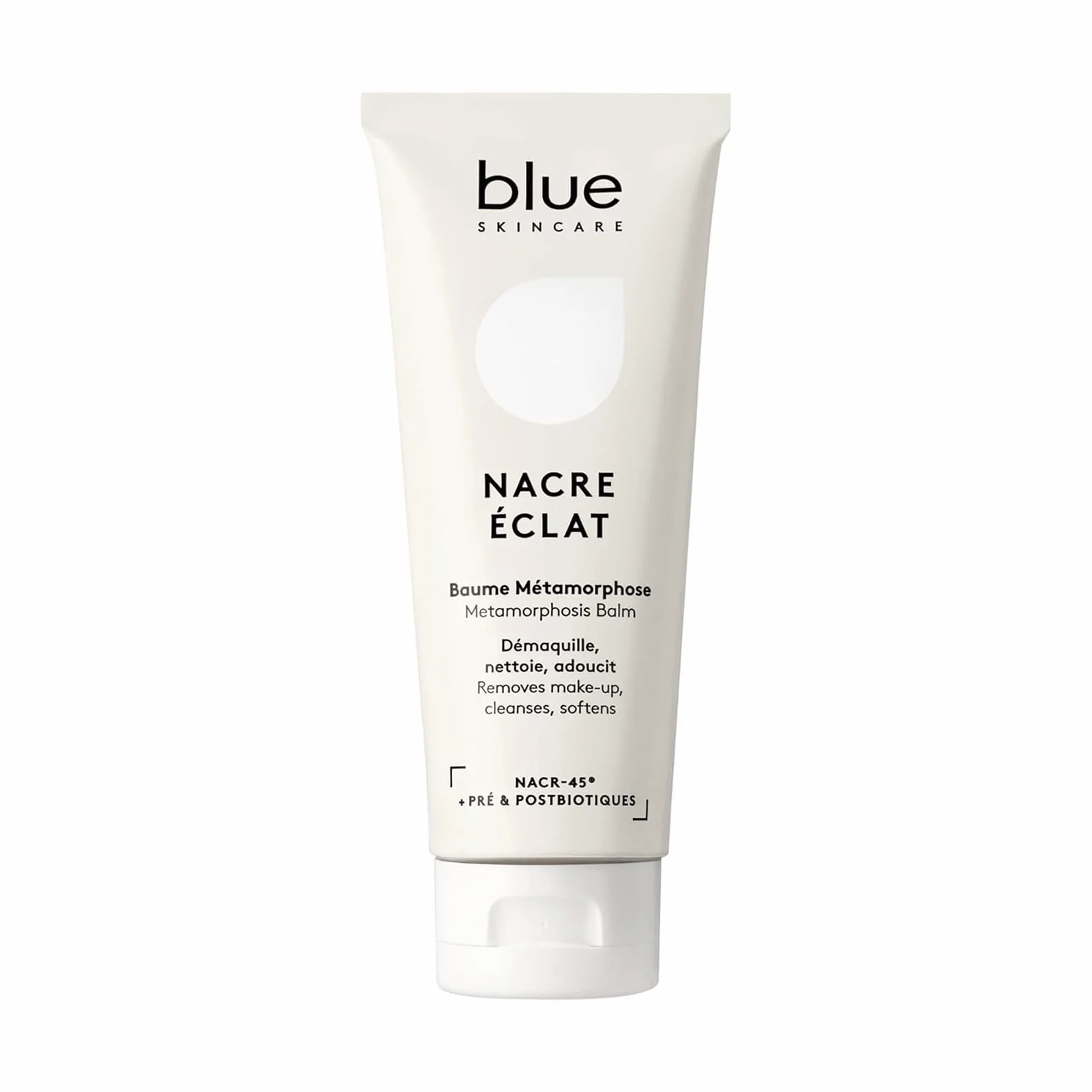 Baume Métamorphose | Nacre Éclat | Démaquillant & Nettoyant Visage Texture Gel D-Phase Transformante | BIONACRE®, Pré & Postbiotiques | Testé Dermatologiquement | 125 ml