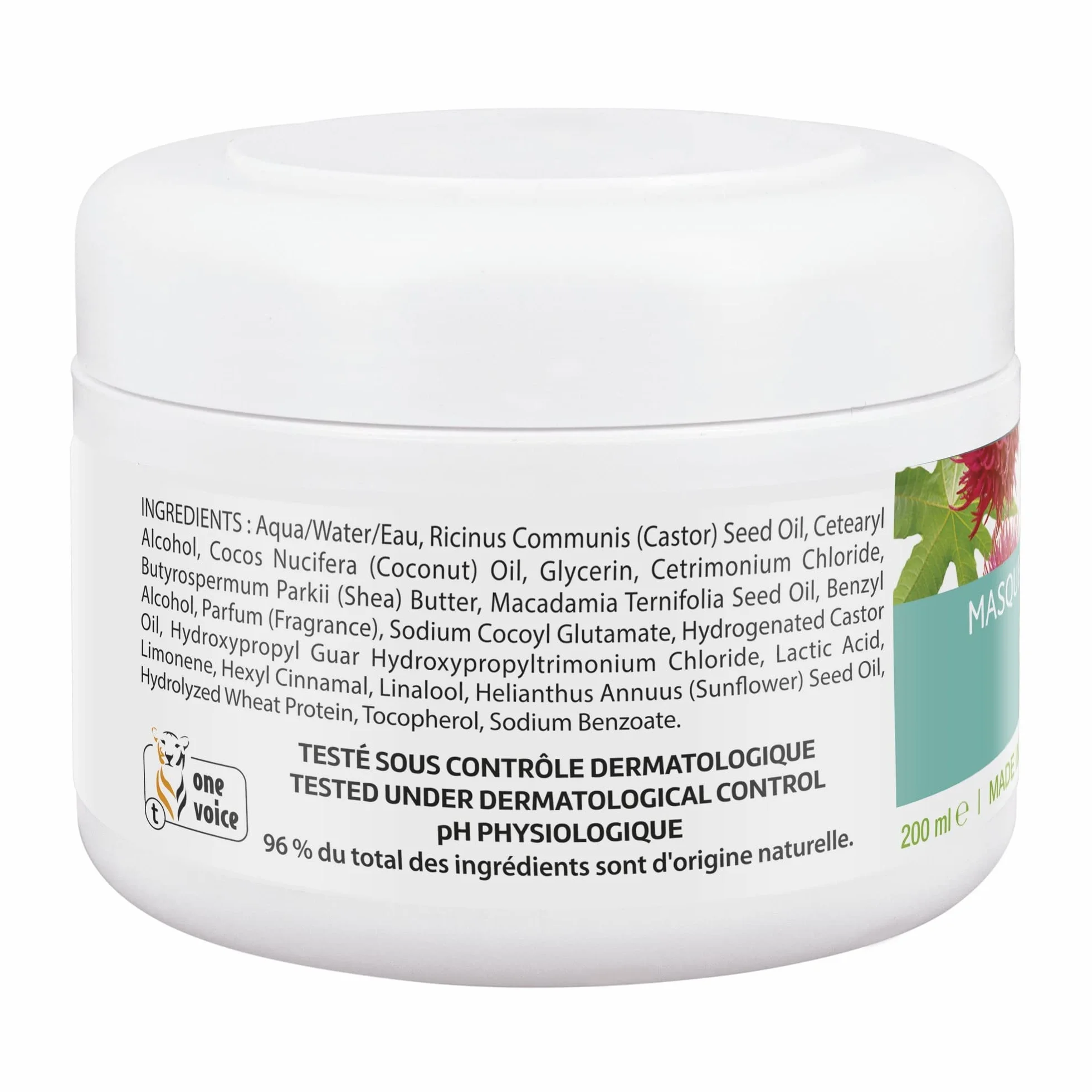 Natessance Masque Capillaire Ricin 200 ml