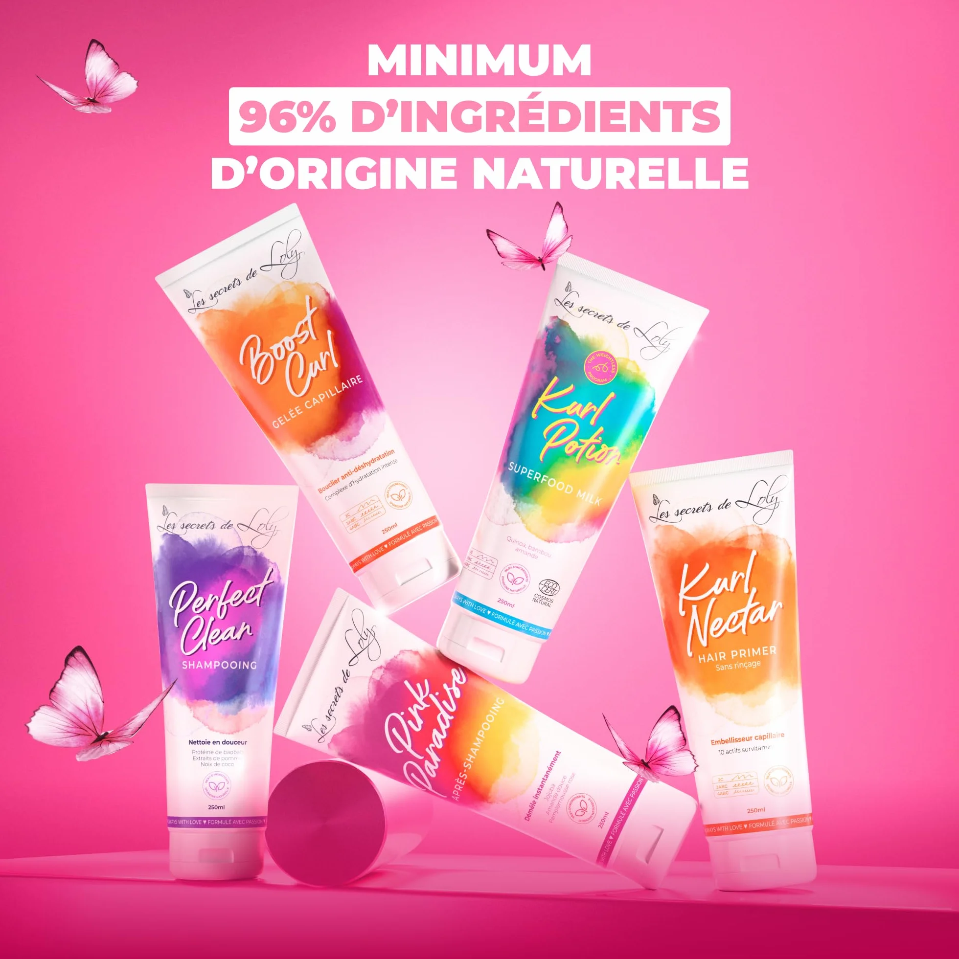Les Secrets de Loly Boost Curl Gelée coiffante Hydratation définition boucles 250 ml