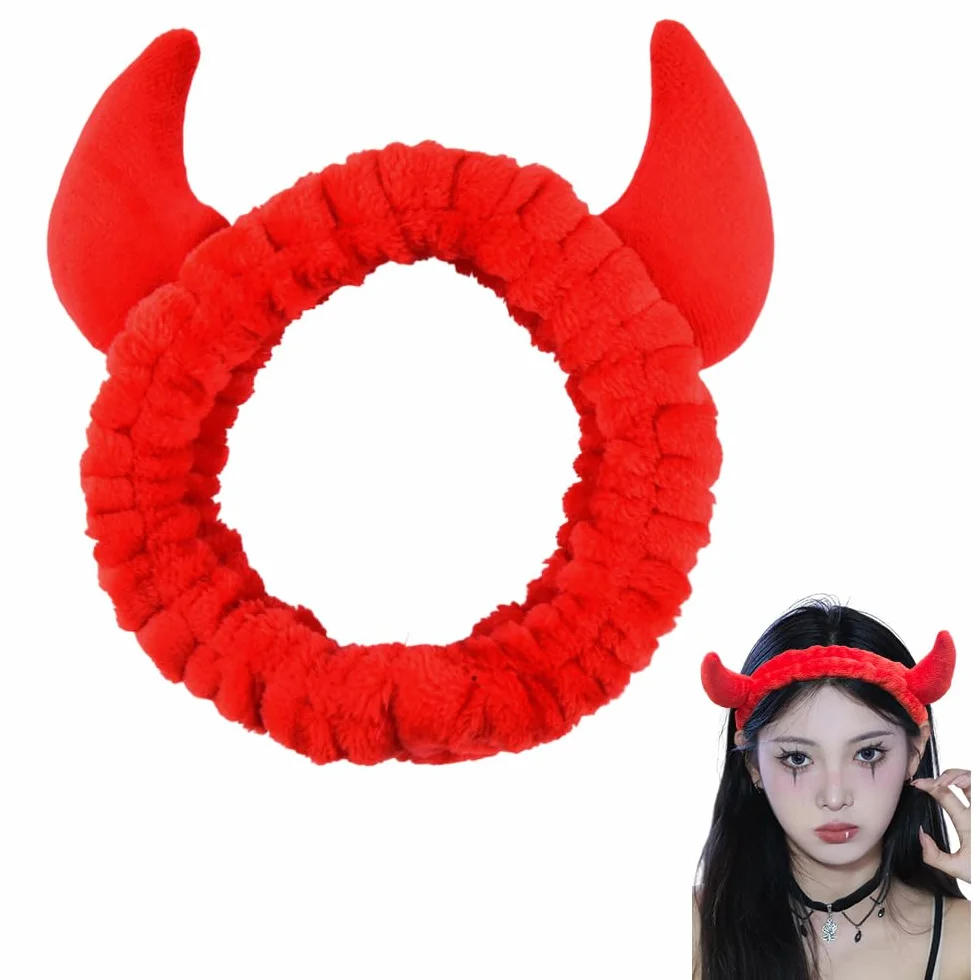 Bandeau De Douche Pour Laver Le Visage Maquillage Halloween Bandeau De Cheveux Pour Filles Femmes