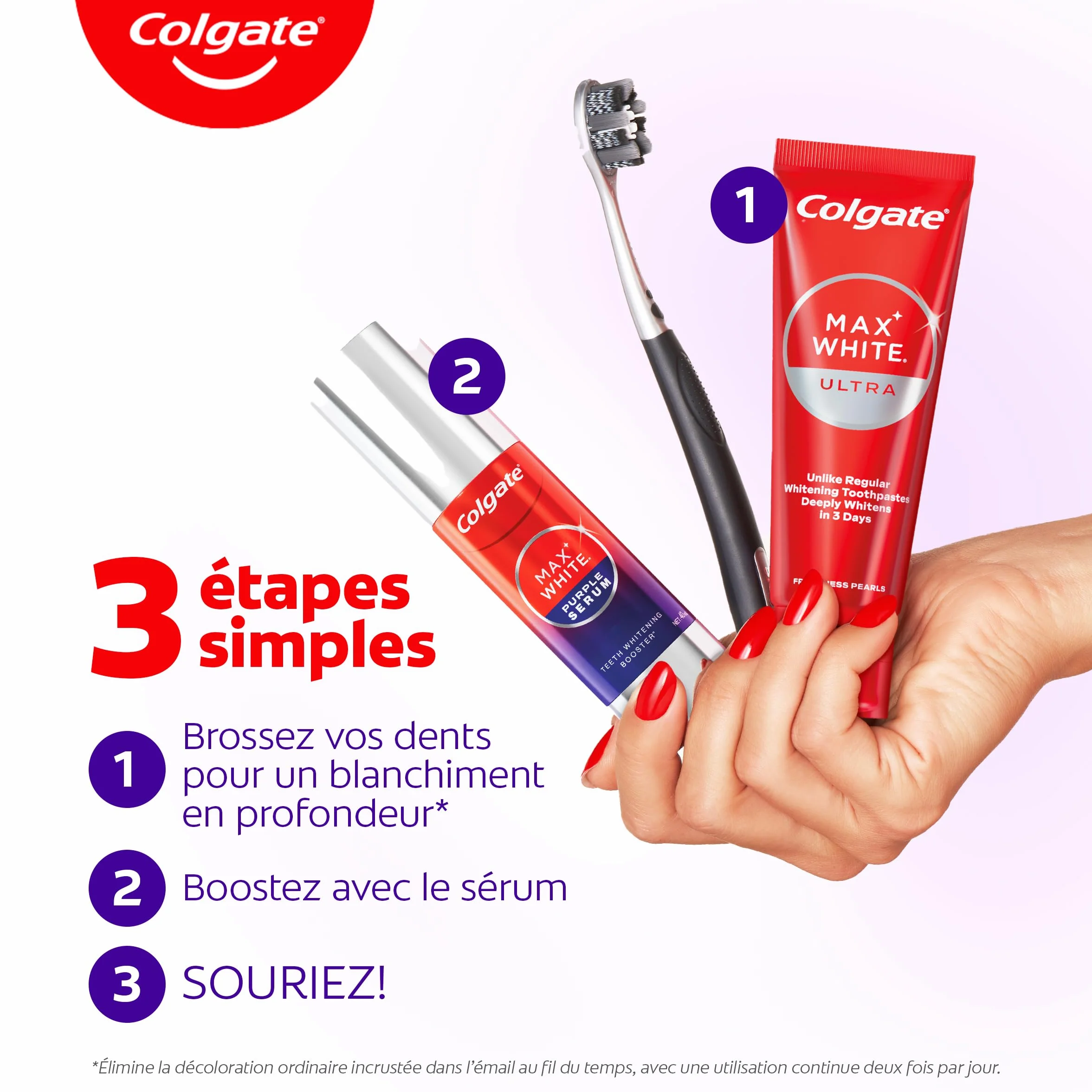 COLGATE Sérum Max White Purple Booster de Blancheur 40ml
