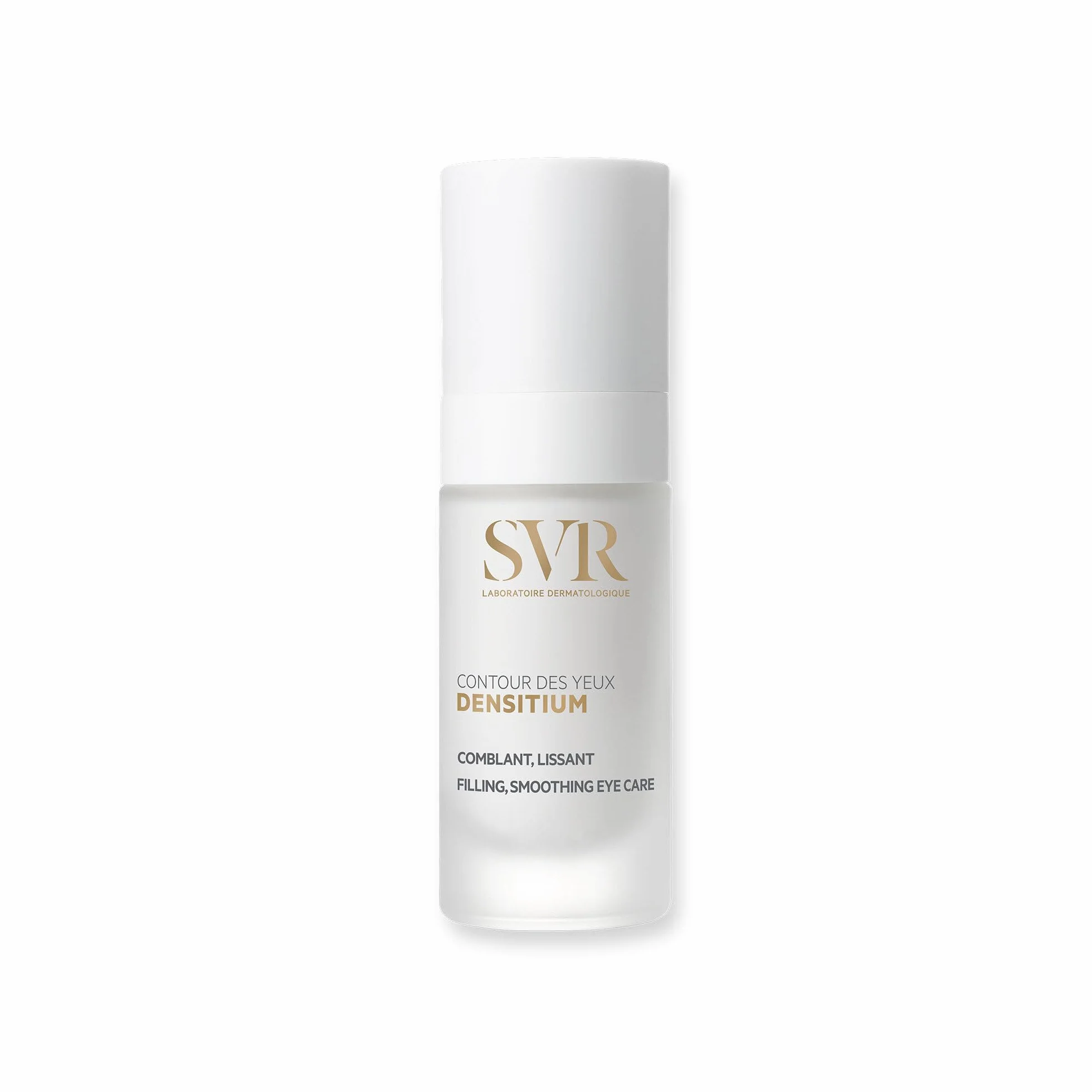 SVR - Densitium Contour des Yeux - Soin anti-âge global - Pour peaux matures - Rides, poches, cernes - Acide hyaluronique, Bio-calcium, Peptides, Probiotiques - 15 ml