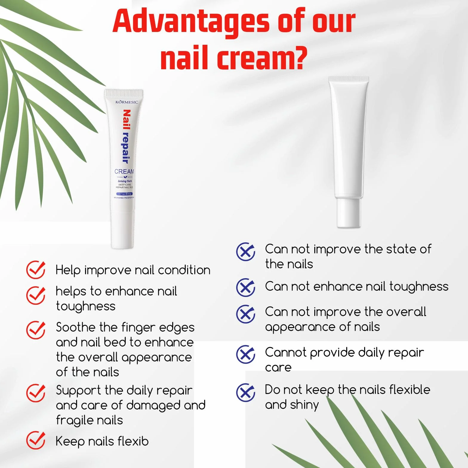 Crème Réparatrice Cuticules 2×20g Soin Profond Hydratant Apaisant Ongles