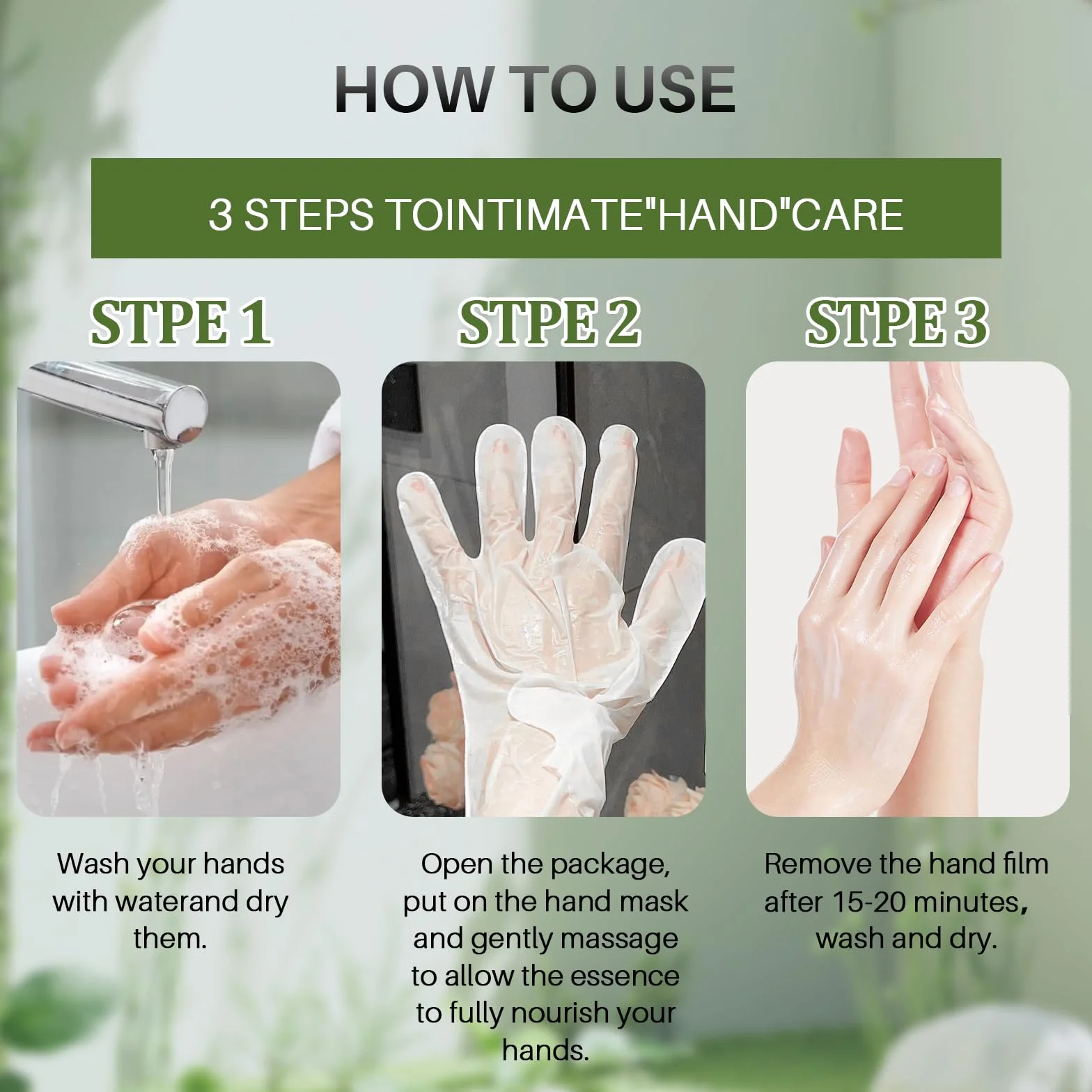 Masque Mains Hydratants Exfoliants Gants Nourrissants 6 Paires