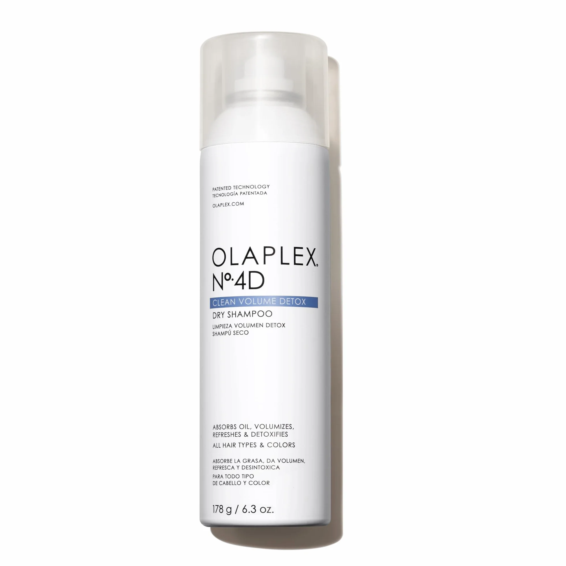 Olaplex 4D Shampoing Sec Volume Légèreté, Détoxifie le Cuir Chevelu, Neutralise les Odeurs, Laisse les Cheveux Propres, Pour Tous Types de Cheveux, Sans Sulfate, 250ml