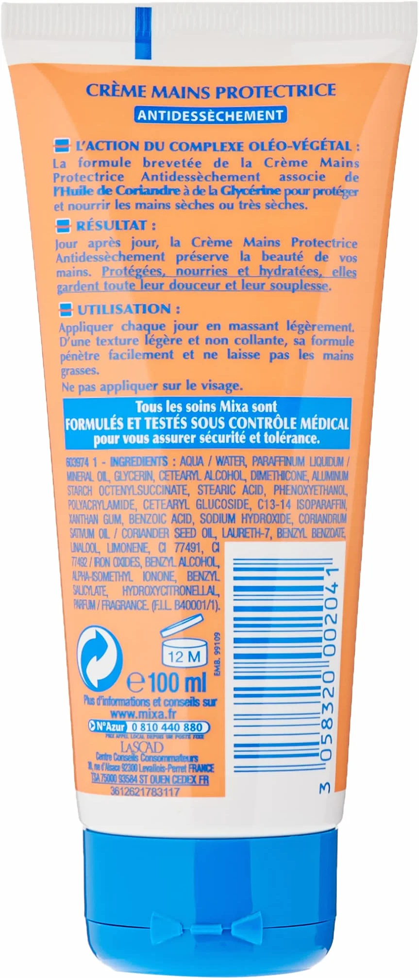 Mixa Crème mains Anti-dessèchement 100ml