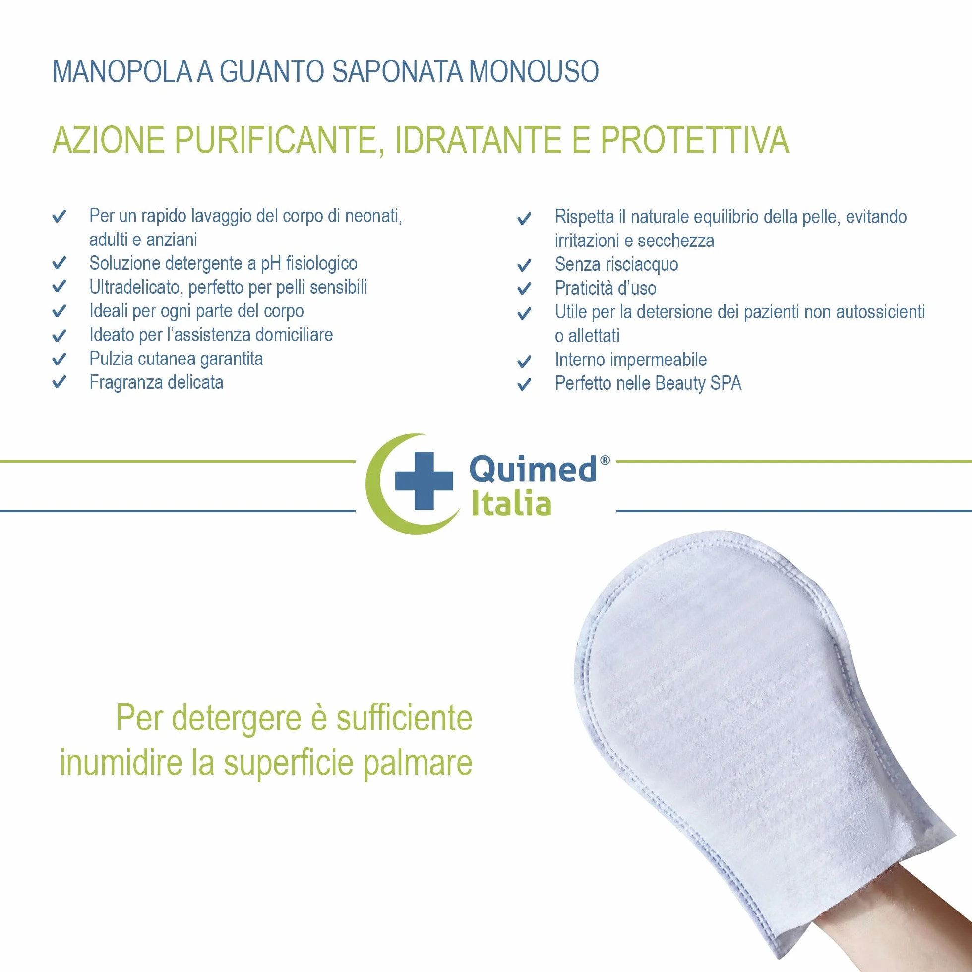 Gants de toilette jetables pH physiologique doux lot de 20