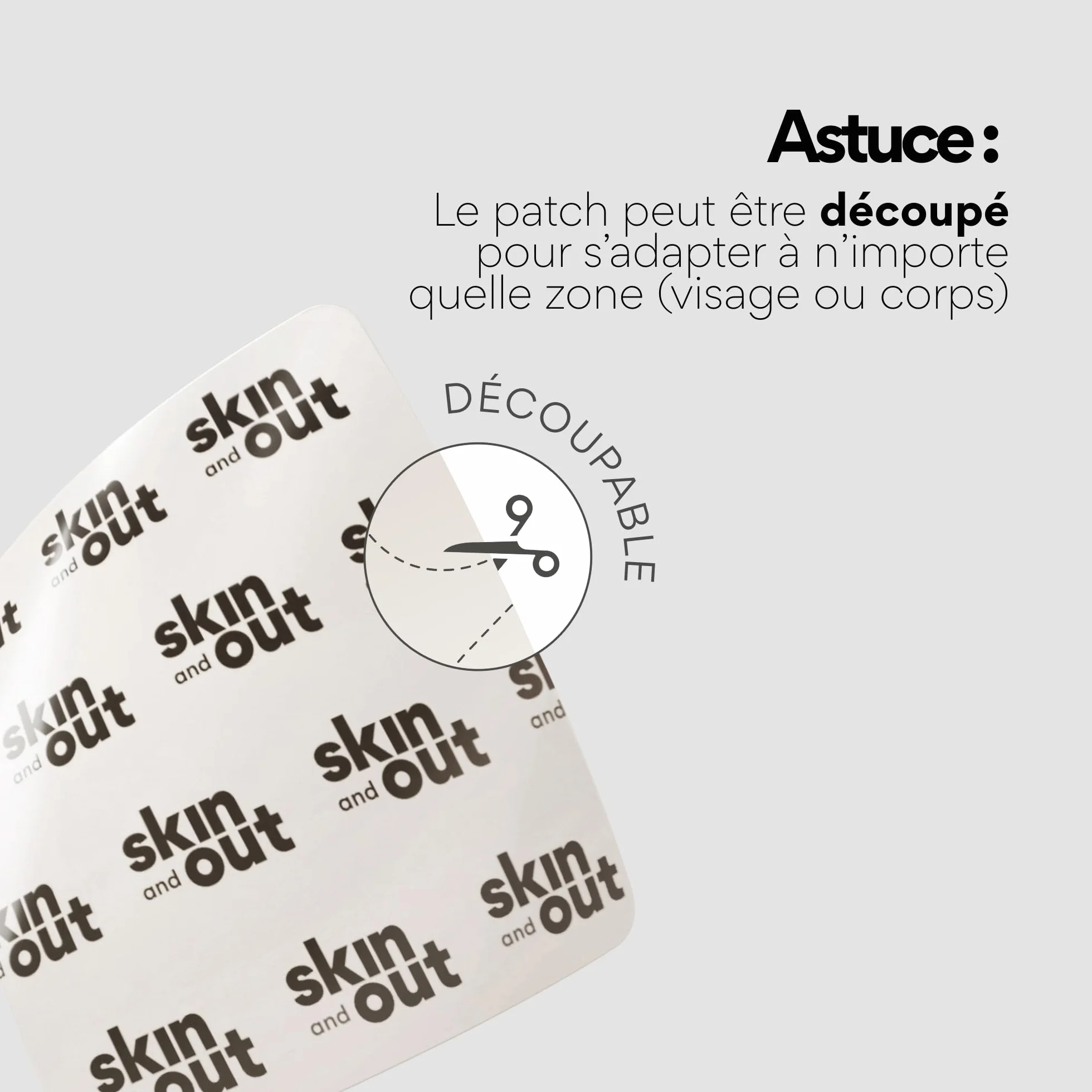 Patchs Boutons XL Hydrocolloïdes Visage Corps Grandes Zones Réduit Boutons Inflammation Vitamine C Acide Salicylique Vegan