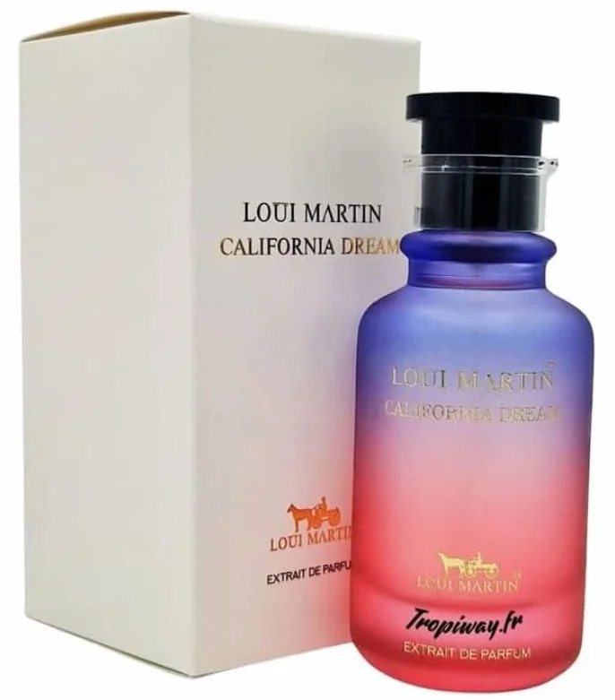 Loui Martin California Dream – Parfum Unisexe 100 ml – Extrait de Parfum Intense et Durable (Citron) (Agrume)