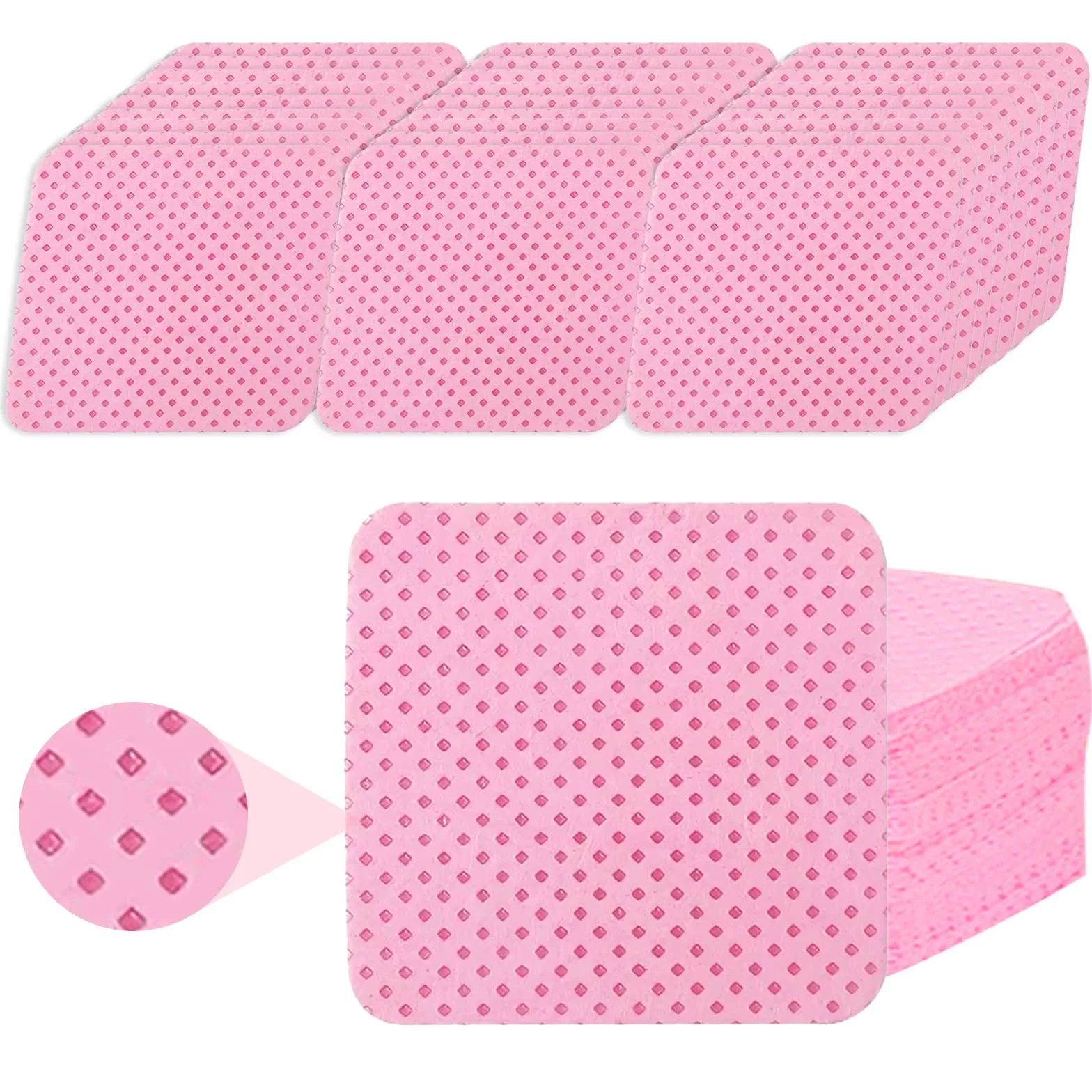 Lingettes à Ongles Non Pelucheux 330 Pièces, Coton Cleaner Dégraissant Gel Vernis Remover Wipes pour Manucure et Pédicure