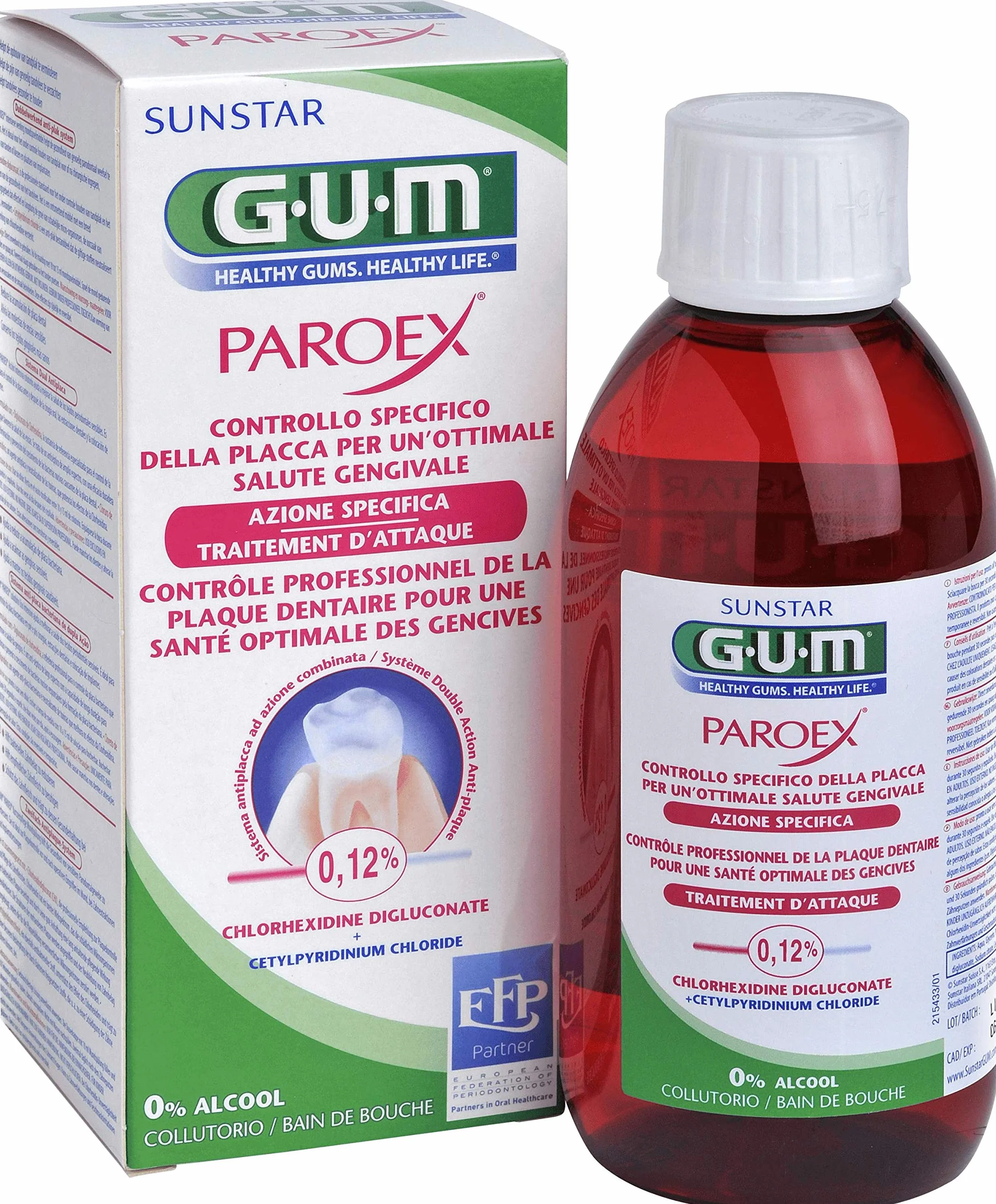 GUM PAROEX BAIN BOUCHE 0,12% CHLORHEX. 300ML