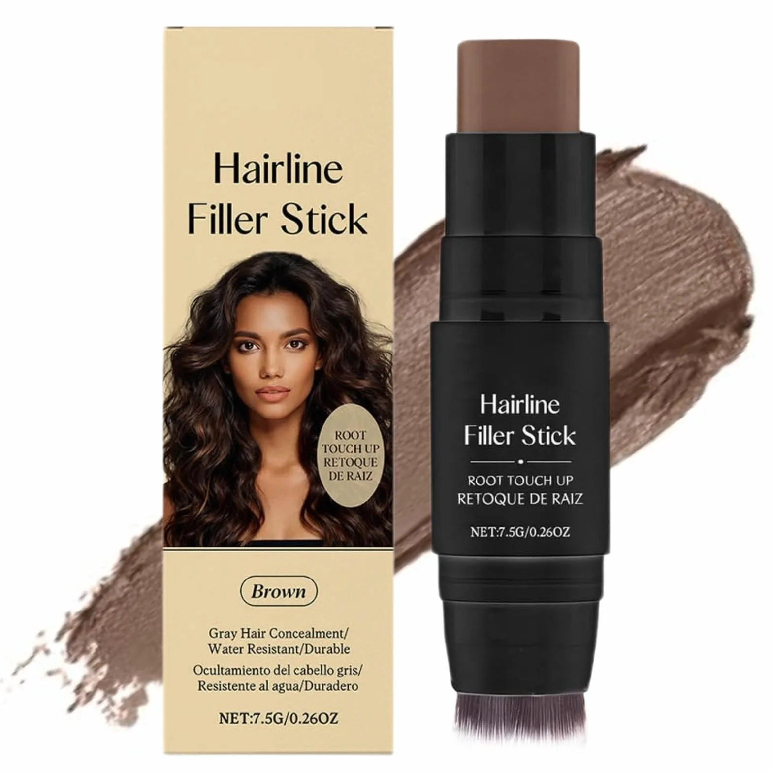Namika Root Touch Up Stick Cheveux Waterproof Poudre Retouche Racines (Brown)