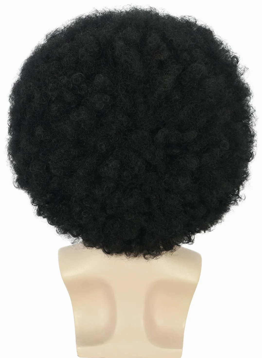 Karlery Perruque Courte Frisée Noire pour Homme et Femme Perruque Disco Afro des Années 70 et 80 pour Carnaval Halloween Cosplay Déguisement Party