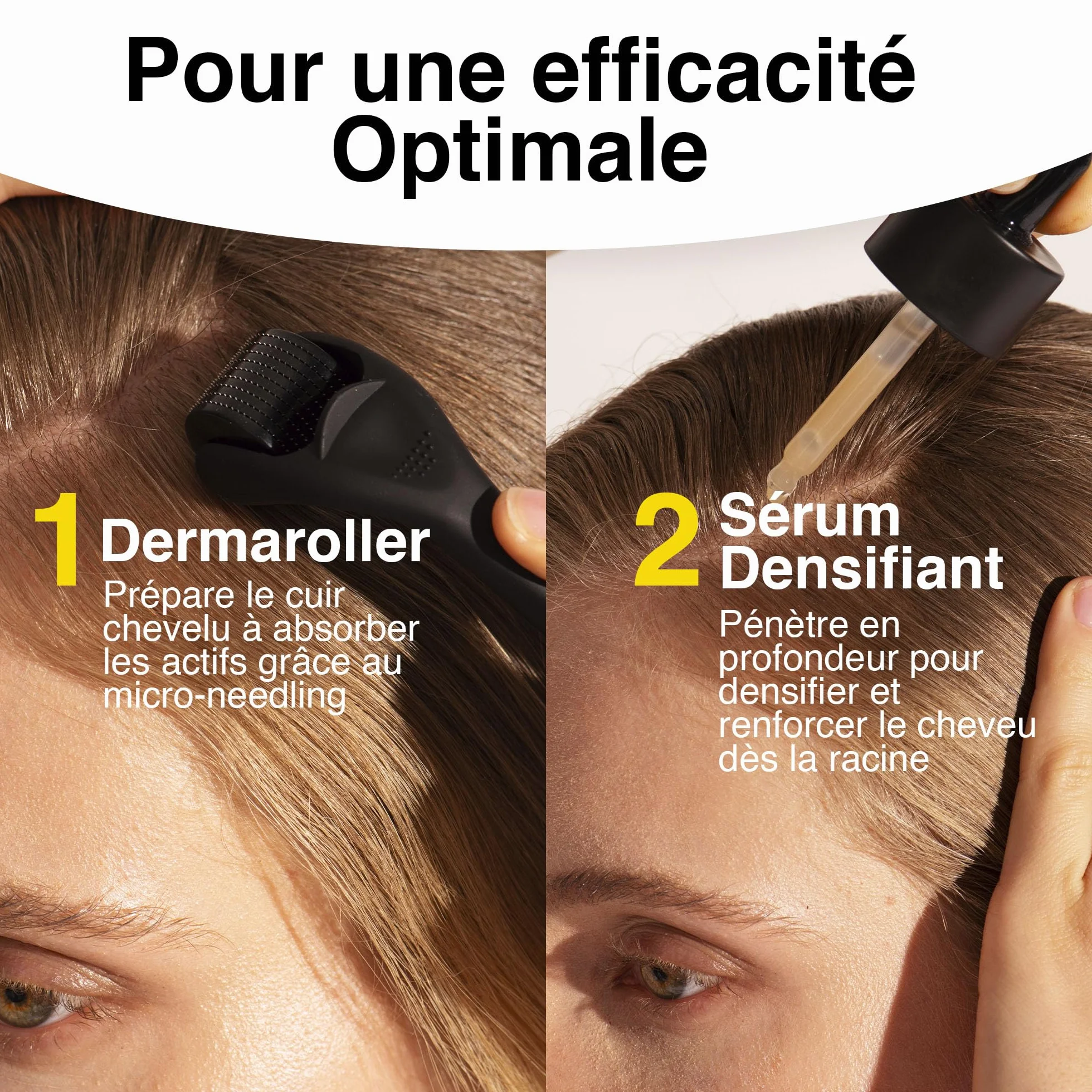 Juste Paris Serum pousse cheveux Bio - Anti chute - Croissance capillaire - Fabriqué en France