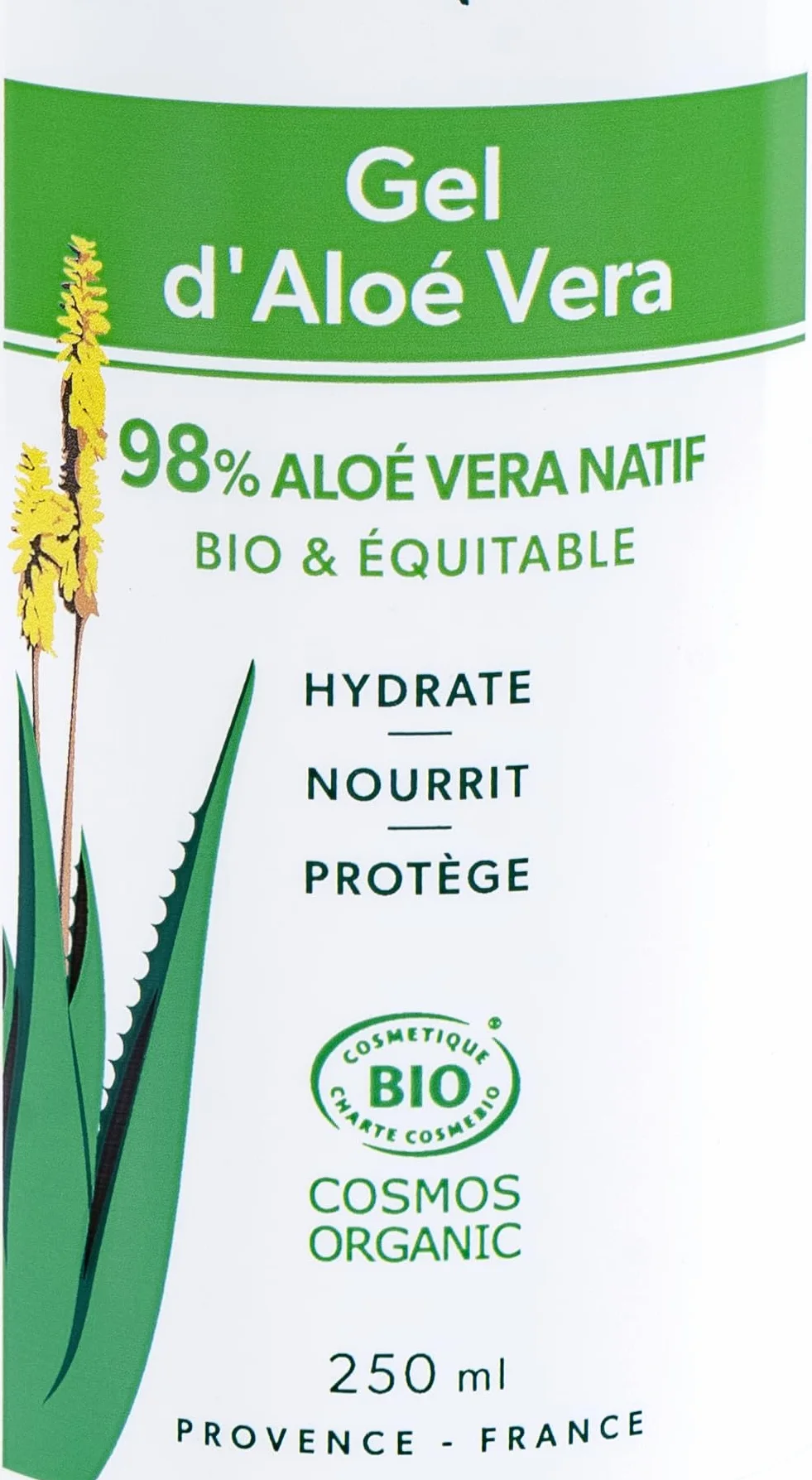 Puraloé gel d'aloé vera 98% 250ml