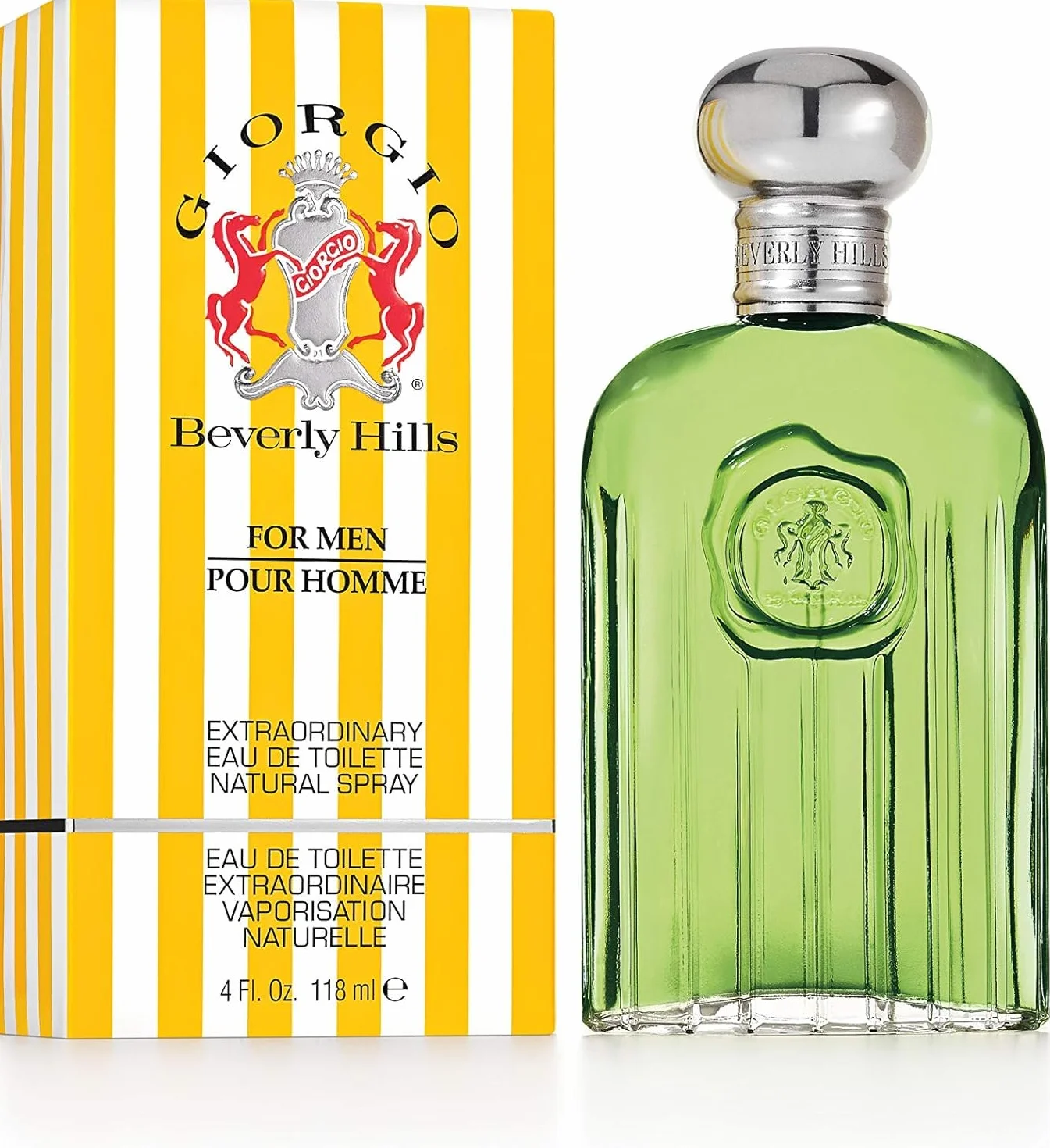 Giorgio Beverly Hills Eau de Toilette Homme, Spray Vaporisateur 118ml