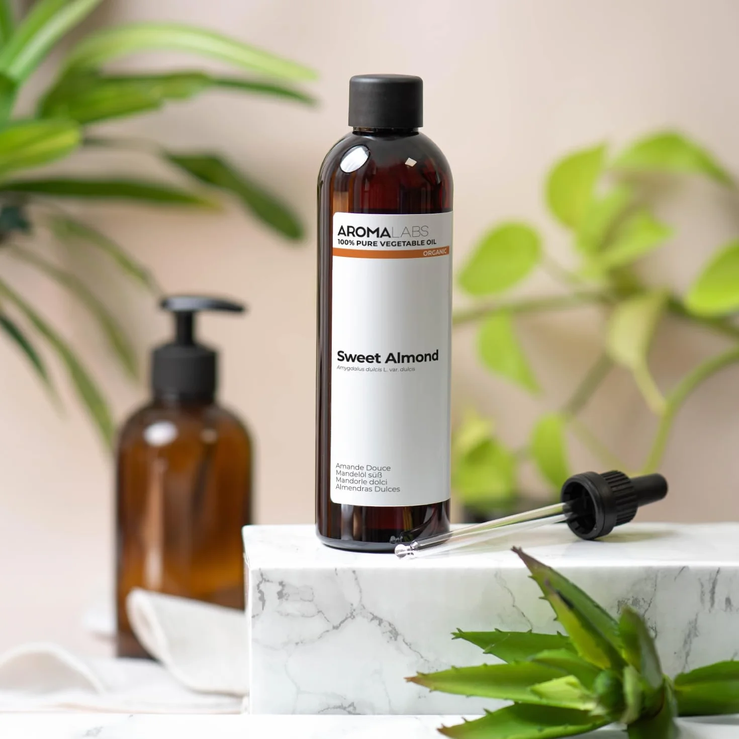 Huile Végétale Amande Douce BIO Aroma Labs 250 mL Certifiée AB