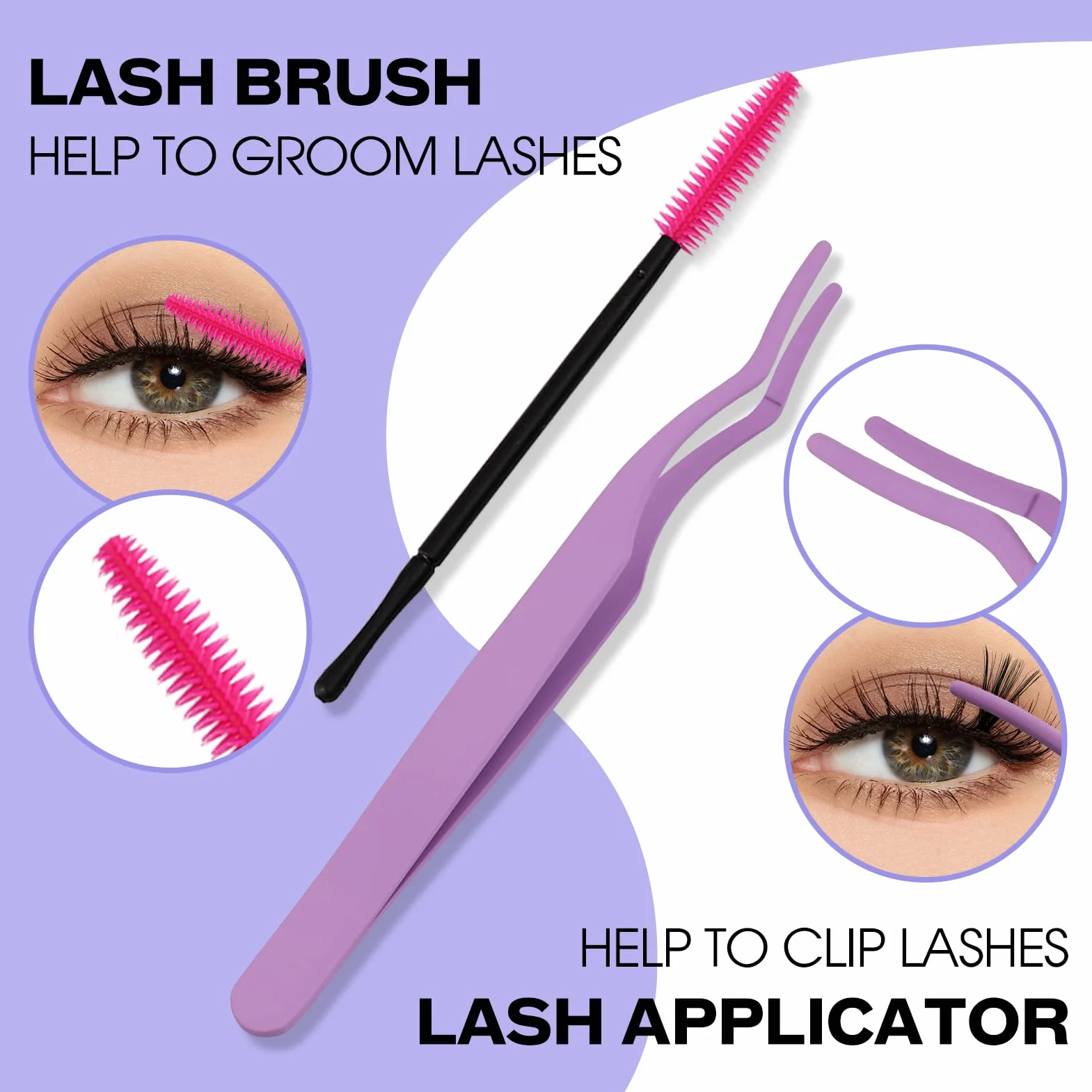 Kit Extension Cils Individuels D Curl 0.07mm DIY Cils Volume Russe Mixte 12-16mm C3+C9-D Bouquet Cluster Lashes