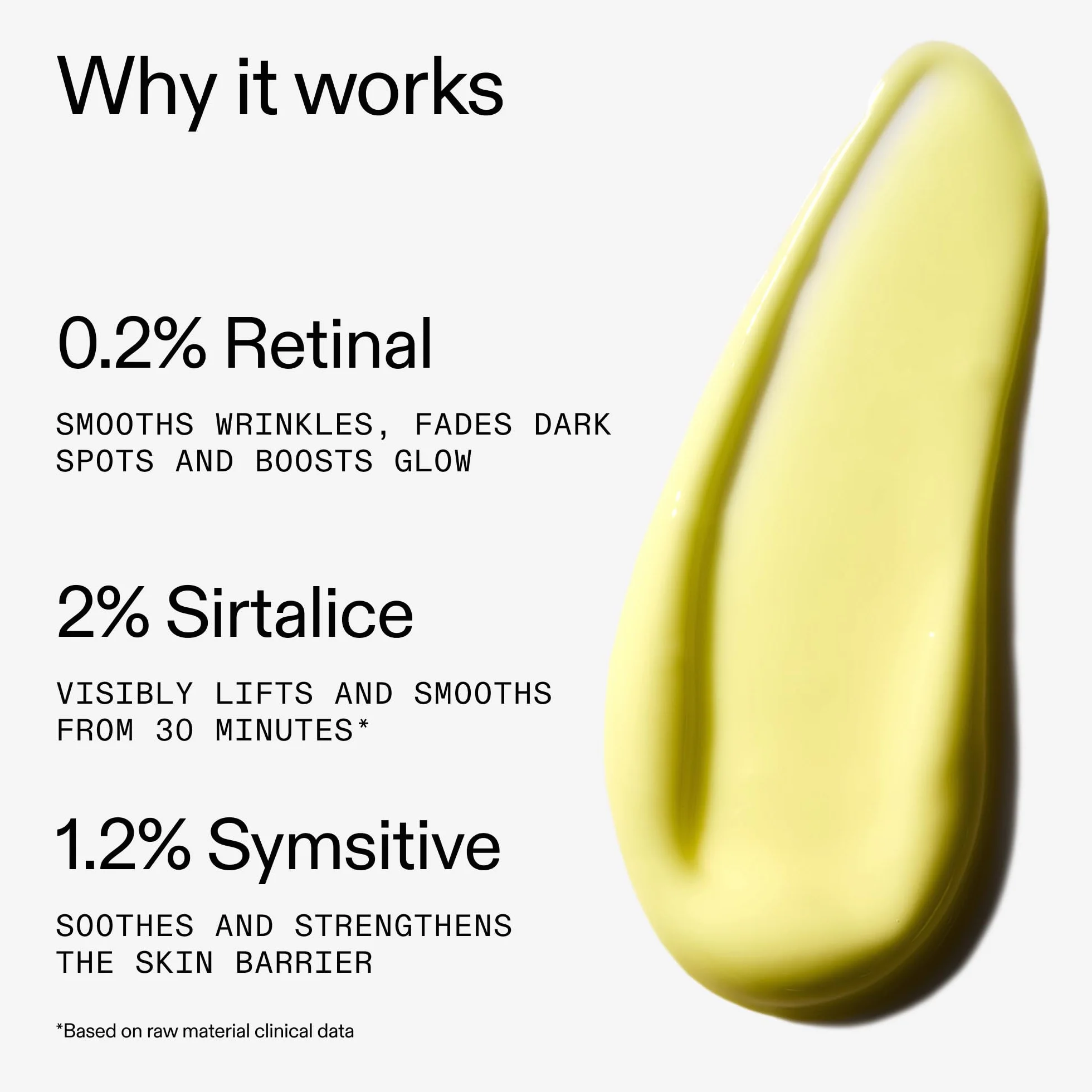 The INKEY List Advanced 0.2% Retinol Serum 15ml, Retinal, Sirtalice & Syrelief, Skin Renewal