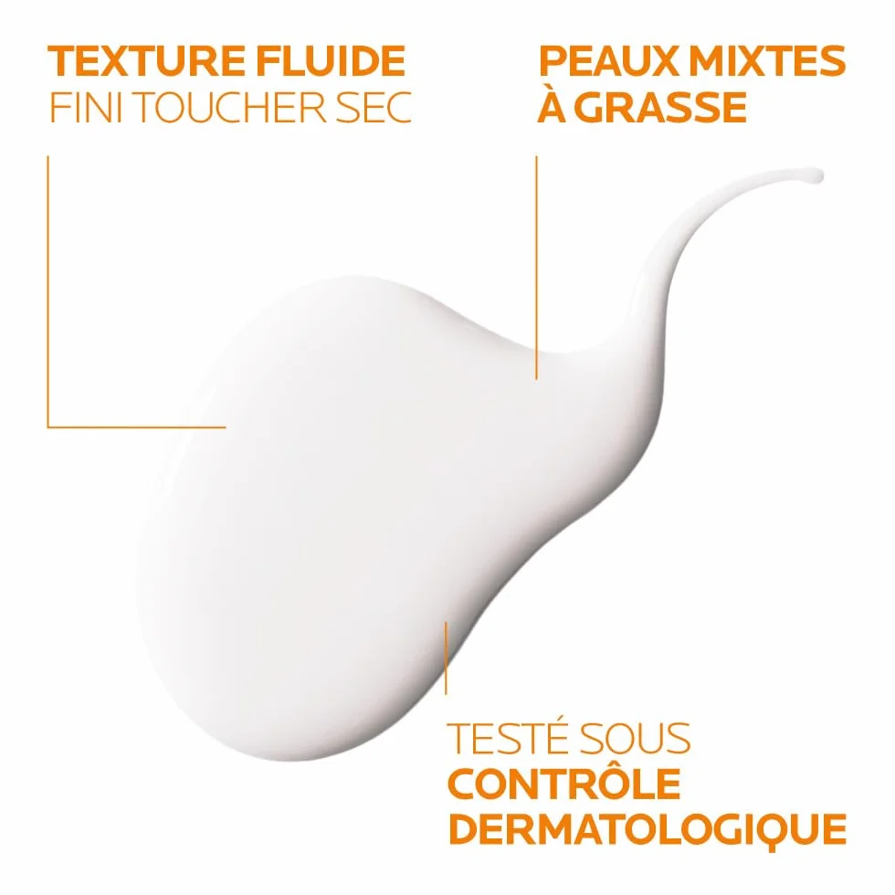 La Roche-Posay Anthelios UVMune 400 Crème Solaire Fluide SPF 50 Oil Control Haute Protection Solaire UVA/UVB