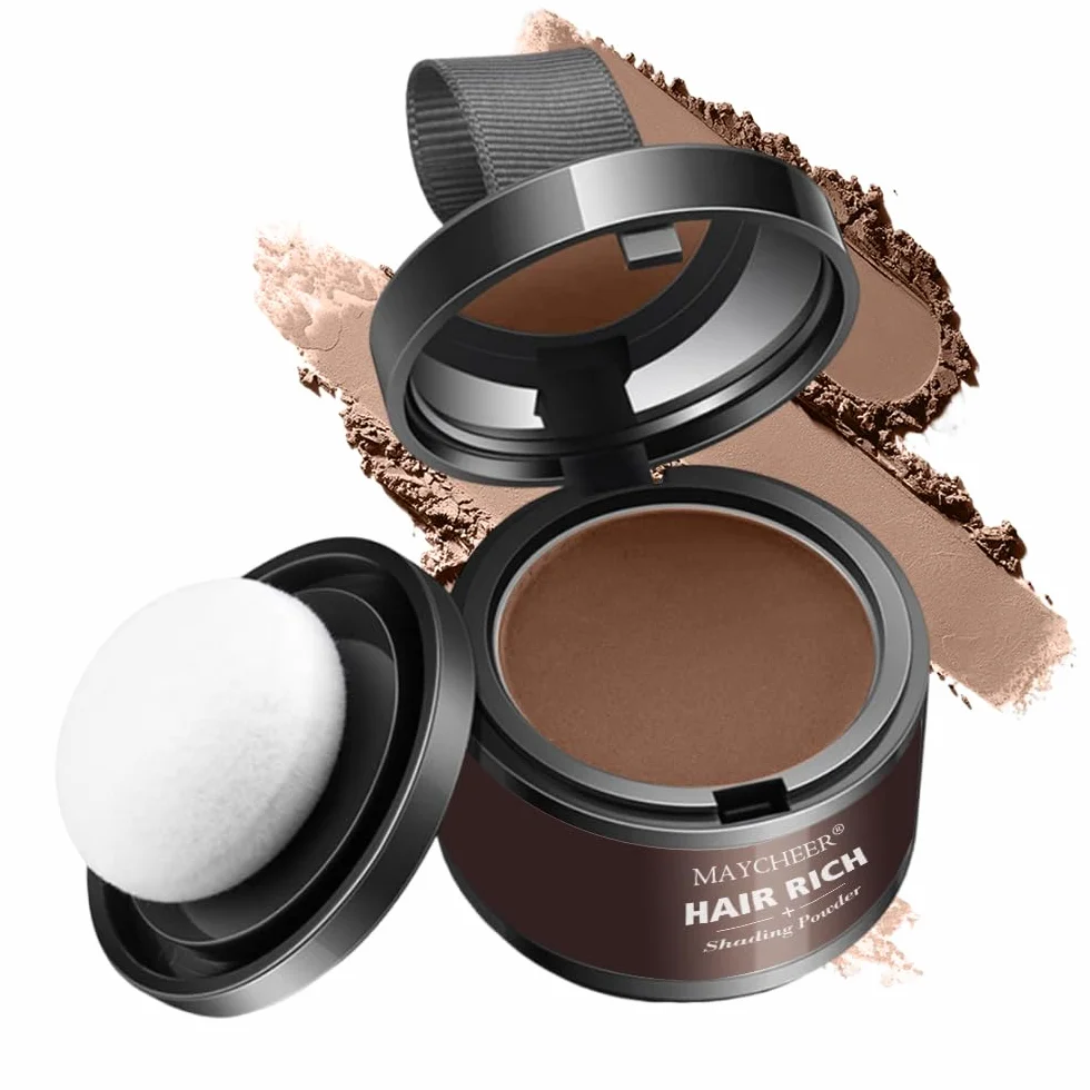 Hairline Powder, Hair Root Concealer, Correcteur de racine de cheveux, marron