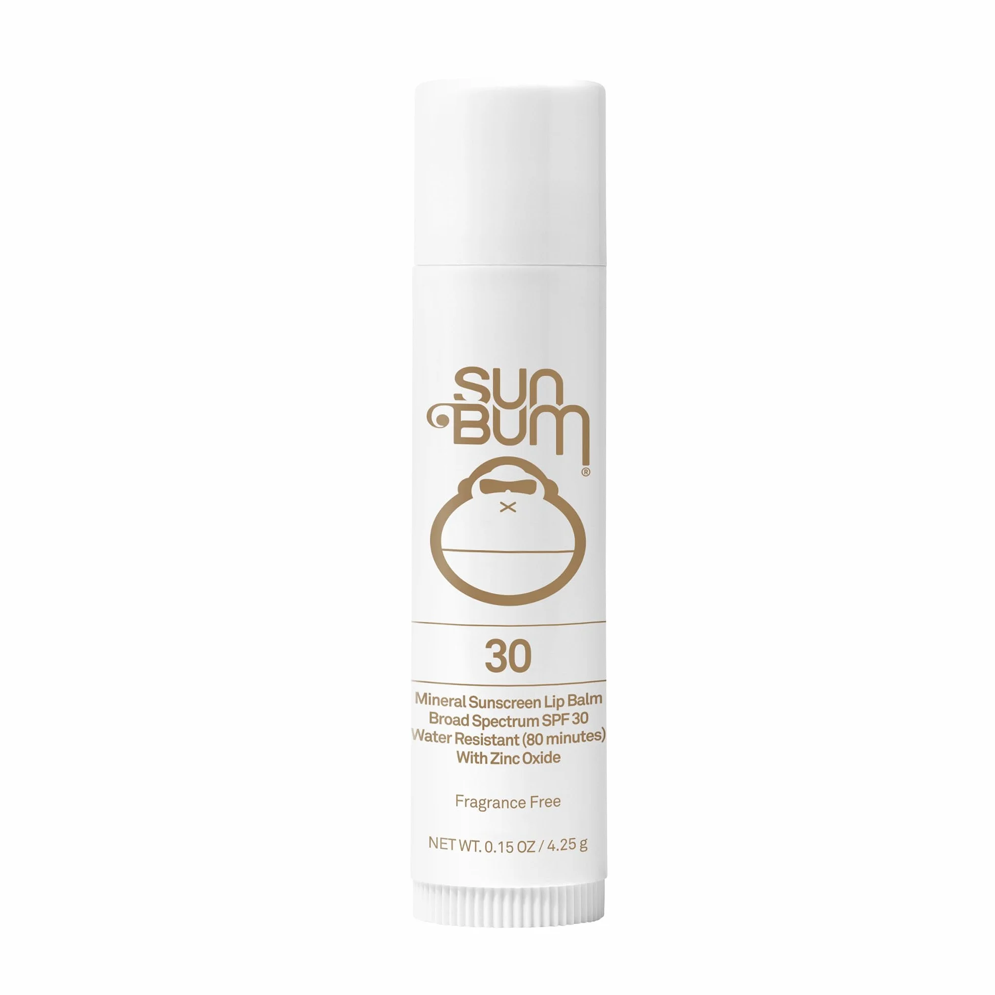 Sun Bum Baume à lèvres SPF 30 Protection UVA/UVB à large spectre respectueux des récifs Zinc 0.4 oz