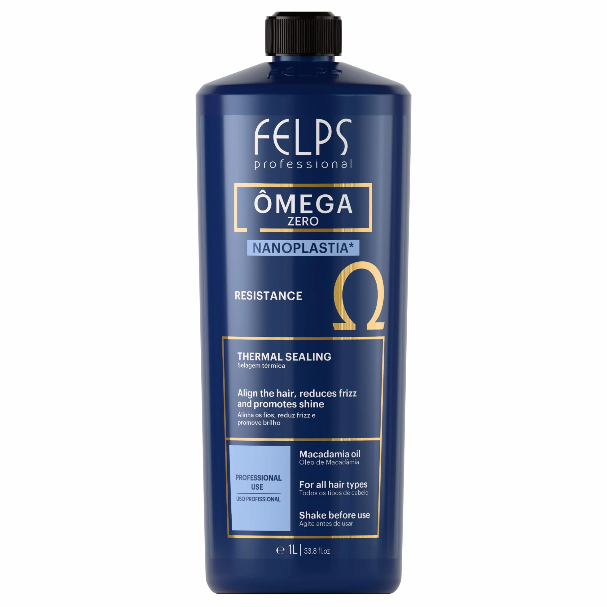 Felps Omega Zero Brosse progressive à la kératine nanoplastie capillaire 1000 ml