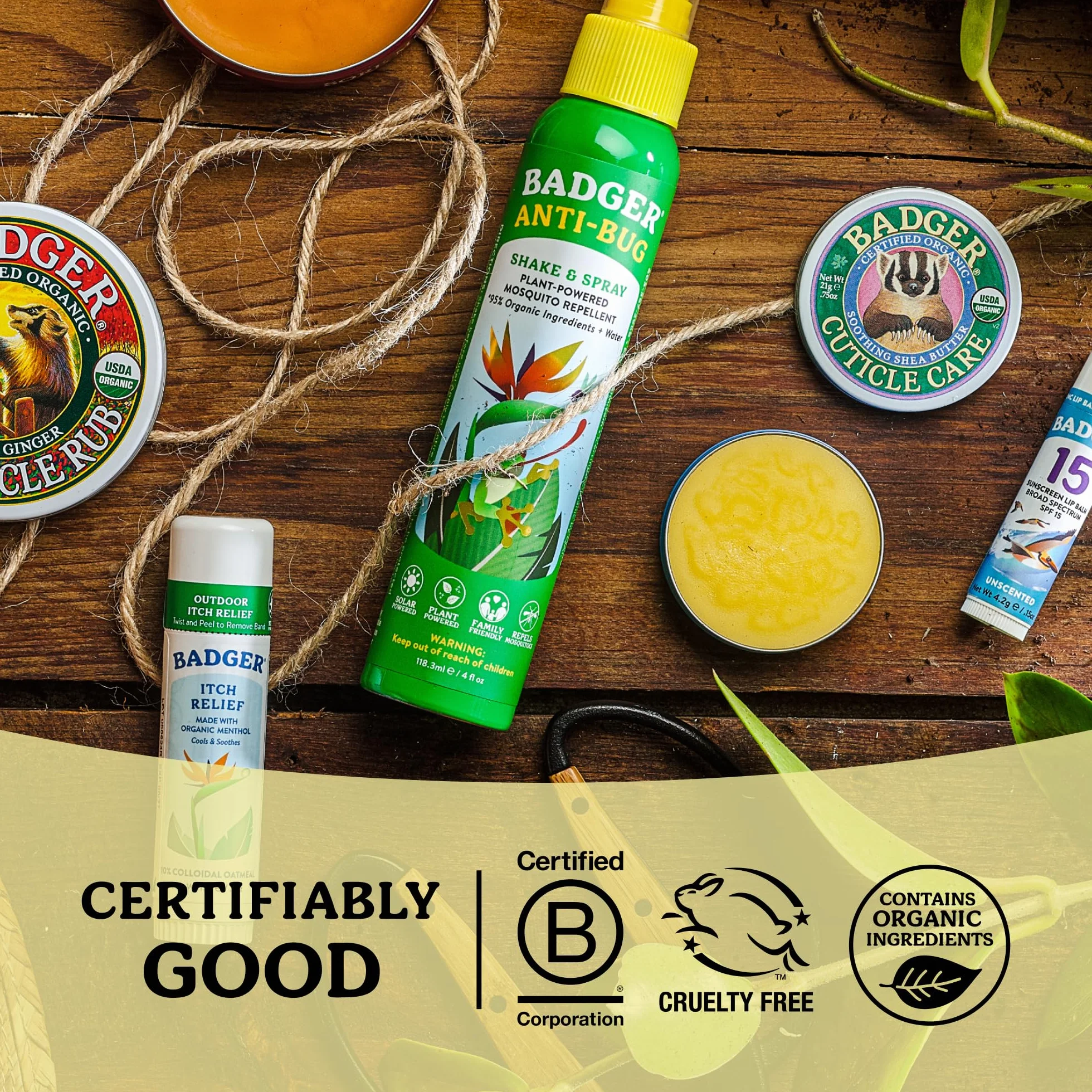 Badger CUTICLE CARE Certified Organic Shea Butter Nourish Repairs 21g