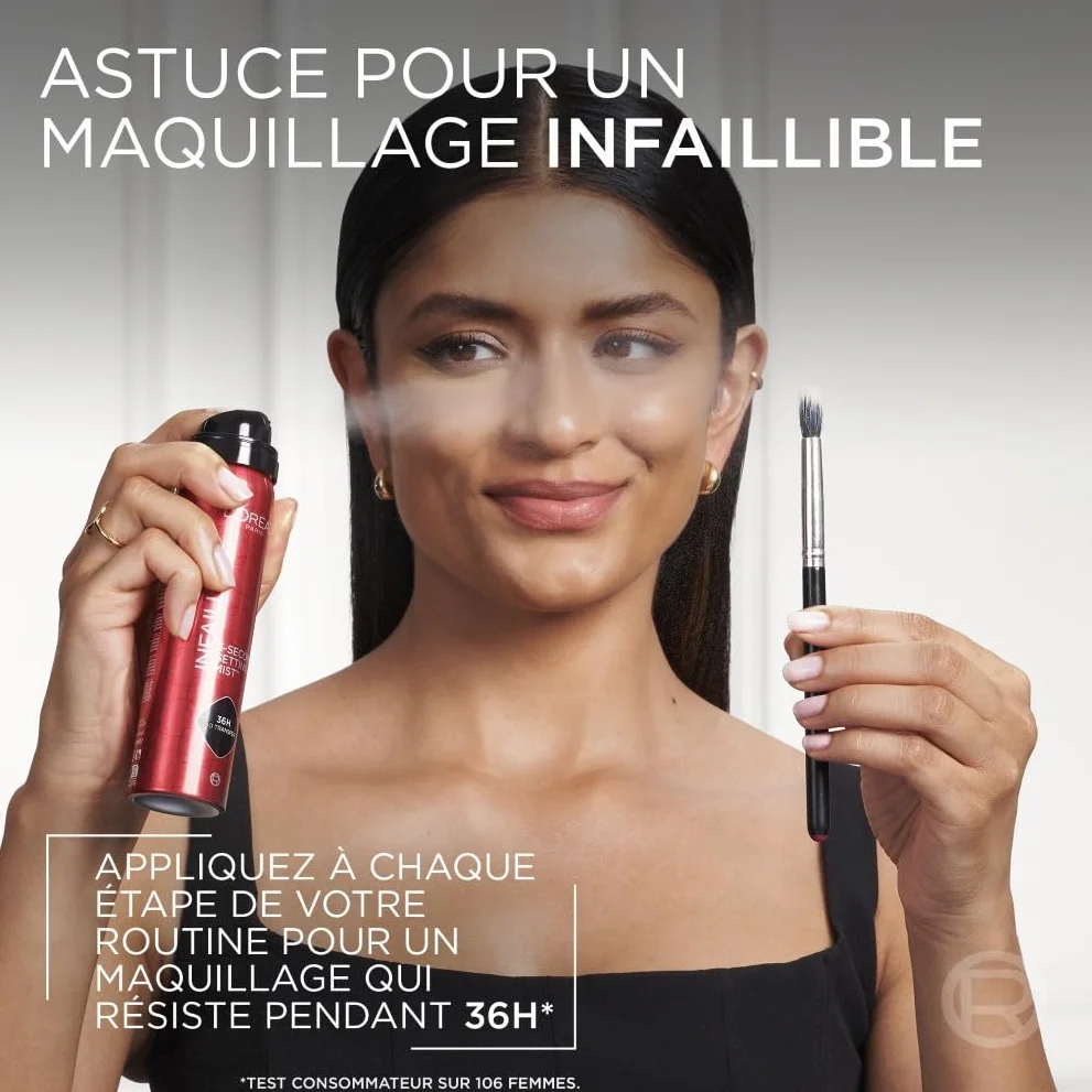 L'Oréal Paris Spray Fixateur de Maquillage Waterproof 75 ml Tenue 36h