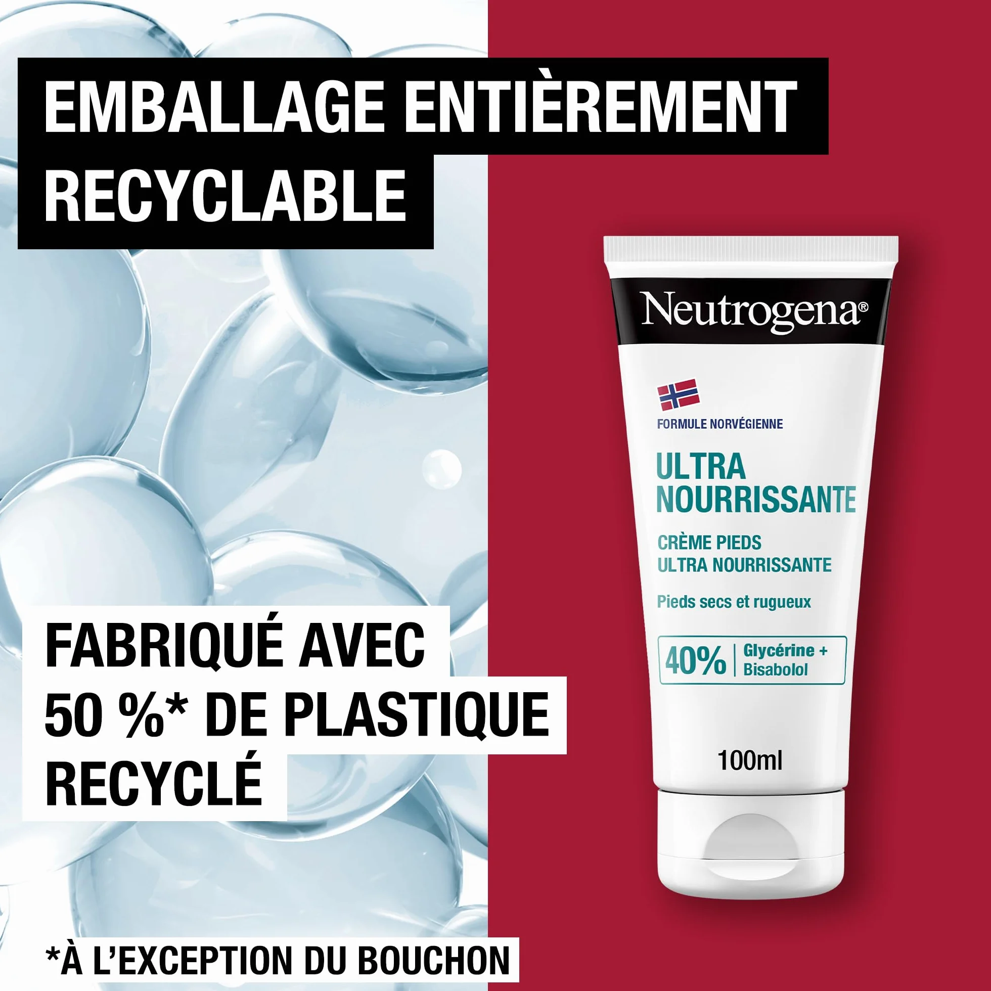 Neutrogena Crème Pieds Ultra Nourrissante Formule Norvégienne 100 ml Hydratante 24h