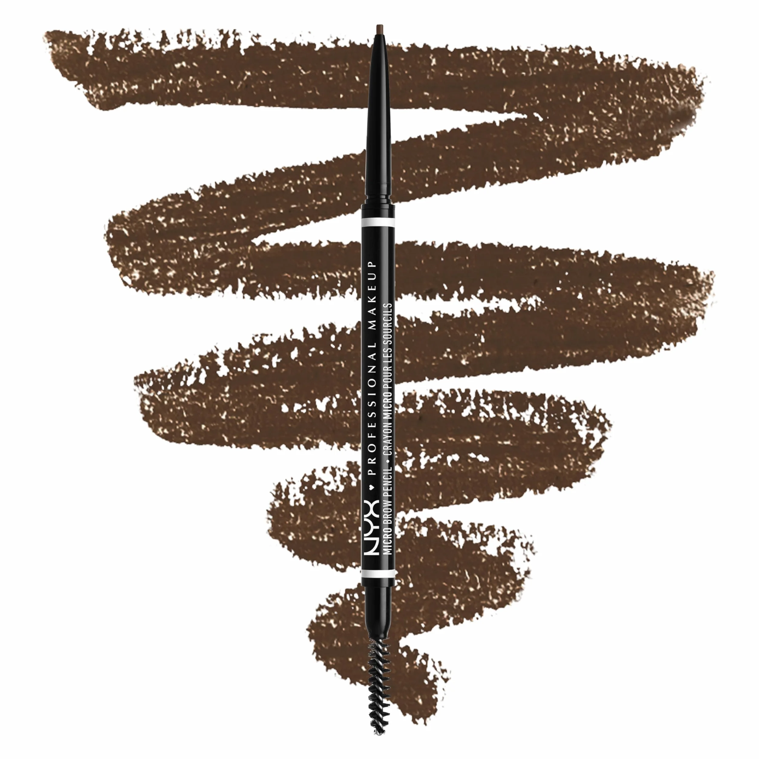 NYX Professional Makeup Crayon à Sourcils Micro Brow Pencil, Double-Embout, Teinte Brunette 06