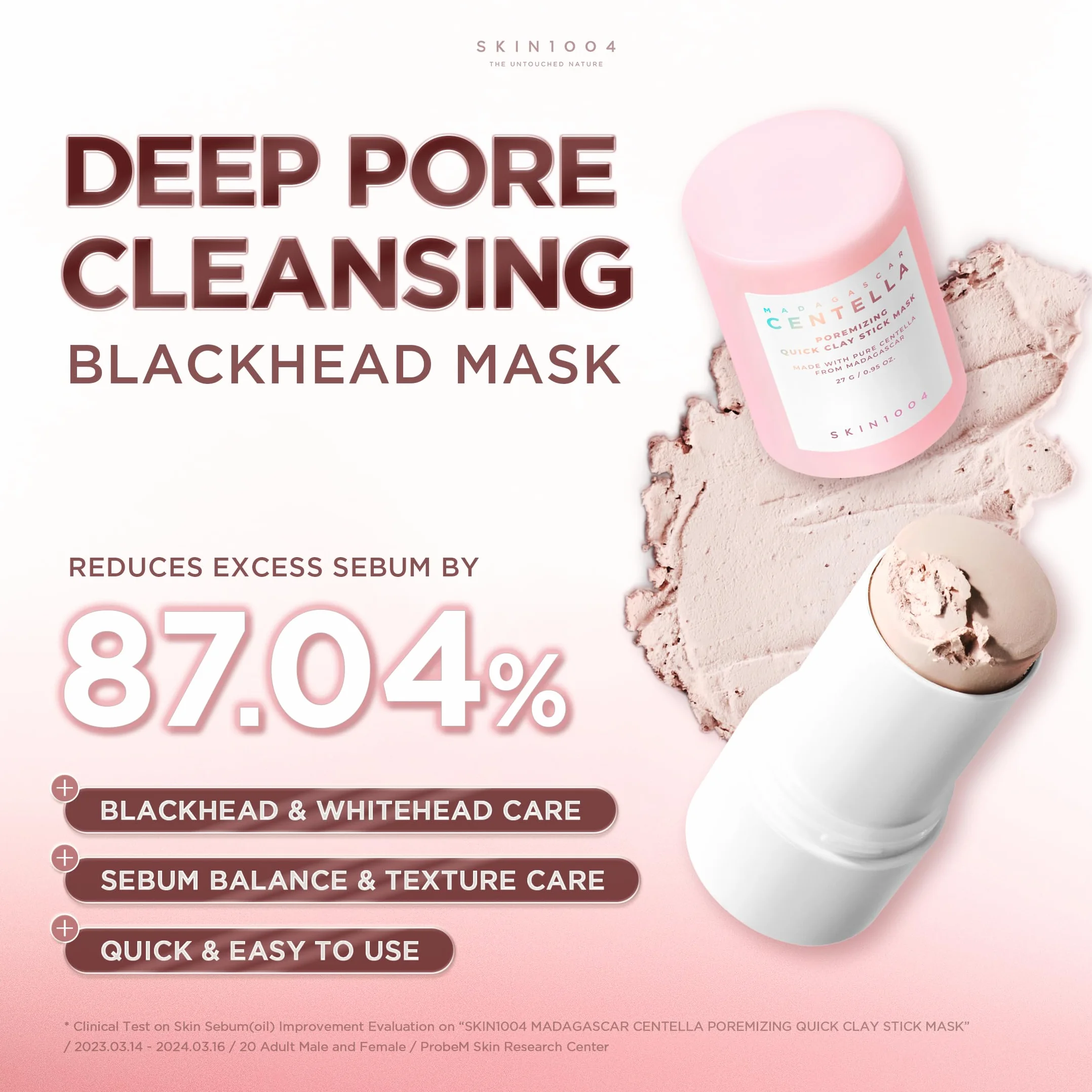 SKIN1004 Madagascar Centella Poremizing Quick Clay Stick Mask 27g