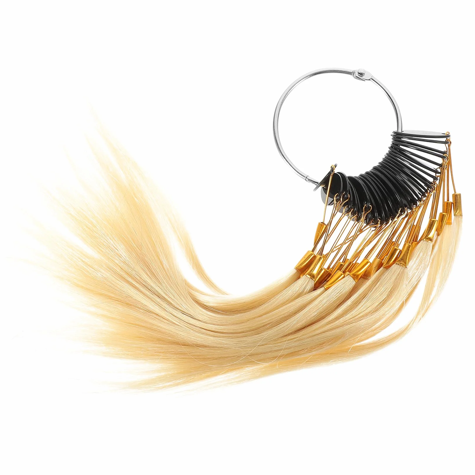 FOMIYES Nuancier de Cheveux Véritables Mèches Professionnelles en Cheveux Humains 30 Pièces Confortables Toucher pour Test de Coloration Capillaire pour Salons de Beauté