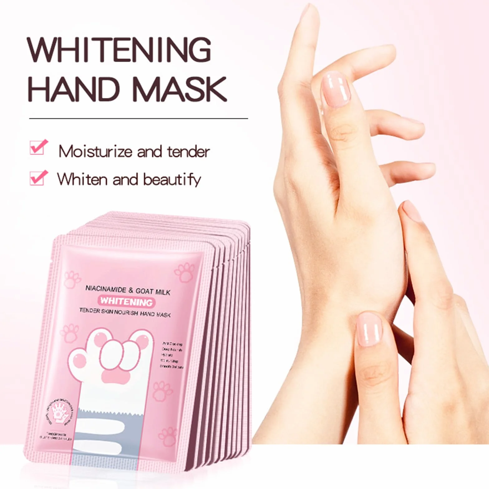Masques Hydratants et Exfoliants pour les Mains – 5 Paires, Hydrate Profondément la Peau Endommagée