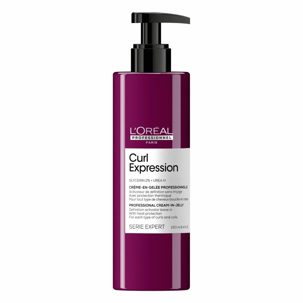 L'OREAL PROFESSIONNEL Curl Expression Soin Cheveux Bouclés Frisés Crépus 12x Plus Définies Glycérine Végétale Urée Sans Sulfate Ni Silicone