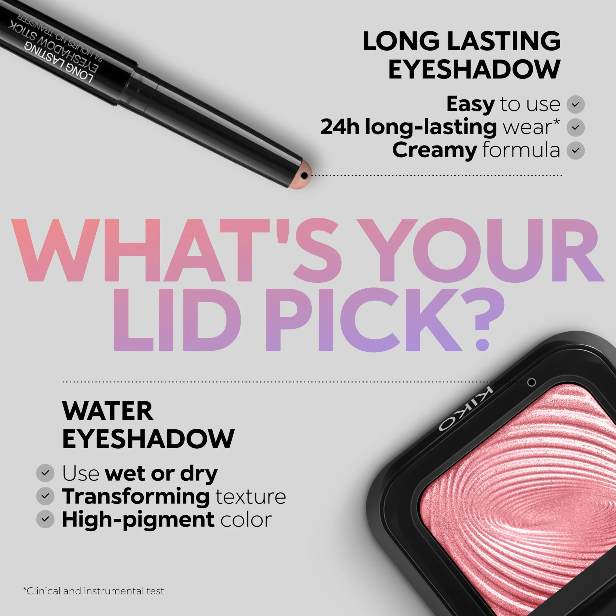 KIKO Milano Long Lasting Eyeshadow Stick 05 Creamy Formula Extreme Hold