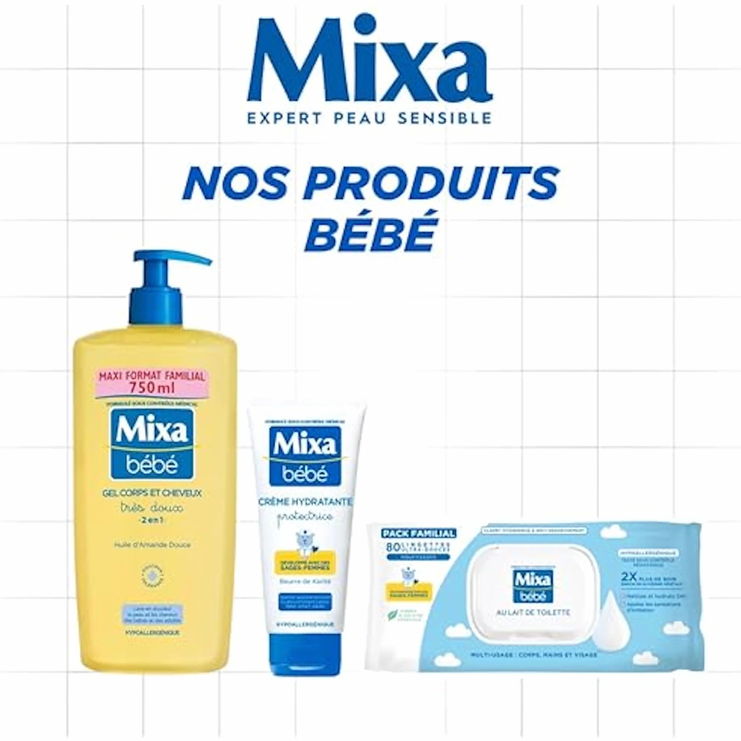 Mixa Expert Peau Sensible Lait Démaquillant Apaisant Extra-pur 200 ml