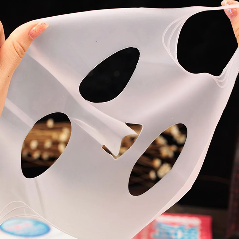 Masque de visage en silicone réutilisable imperméable pour beauté