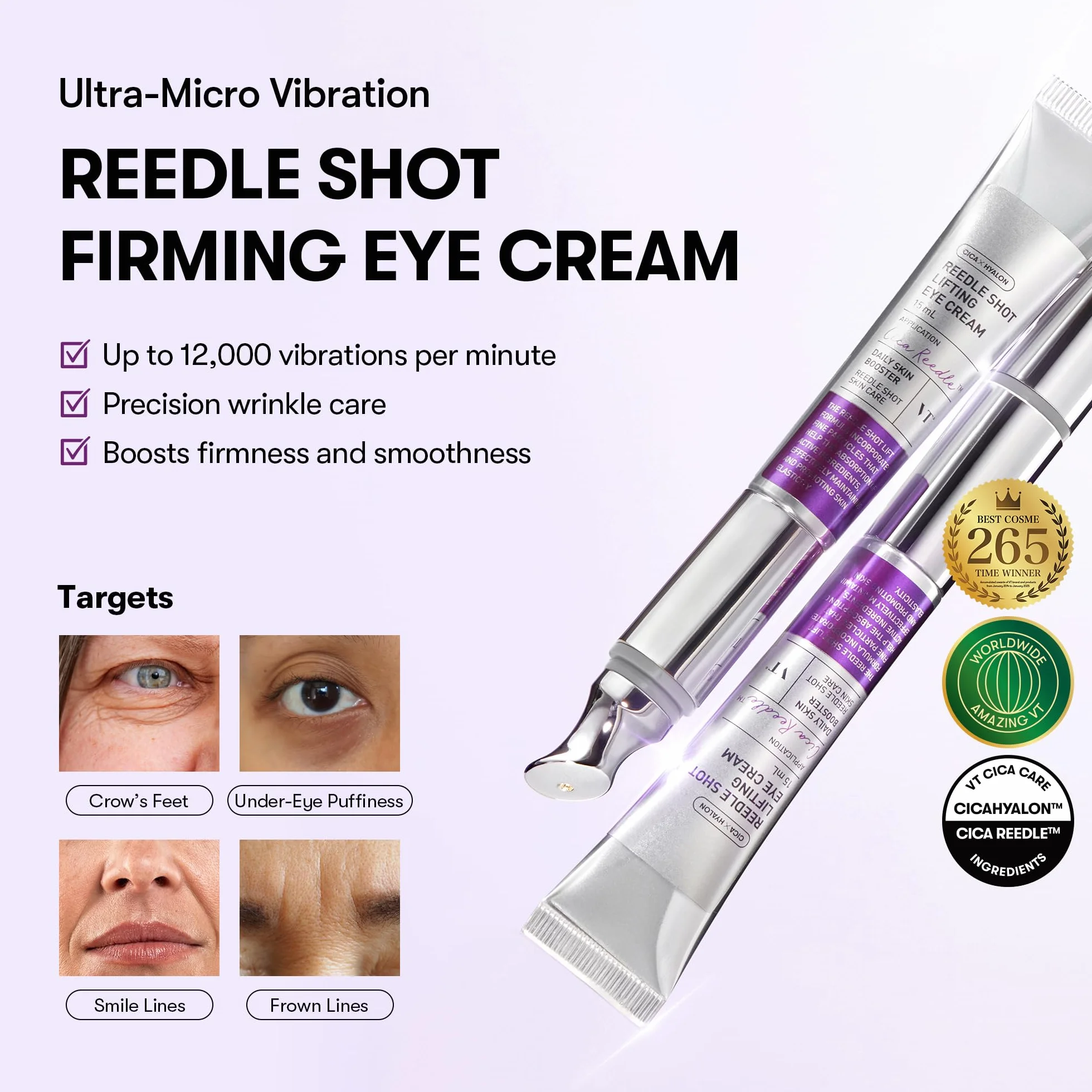 VT COSMETICS VT Reedle Shot Lifting Crème contour des yeux