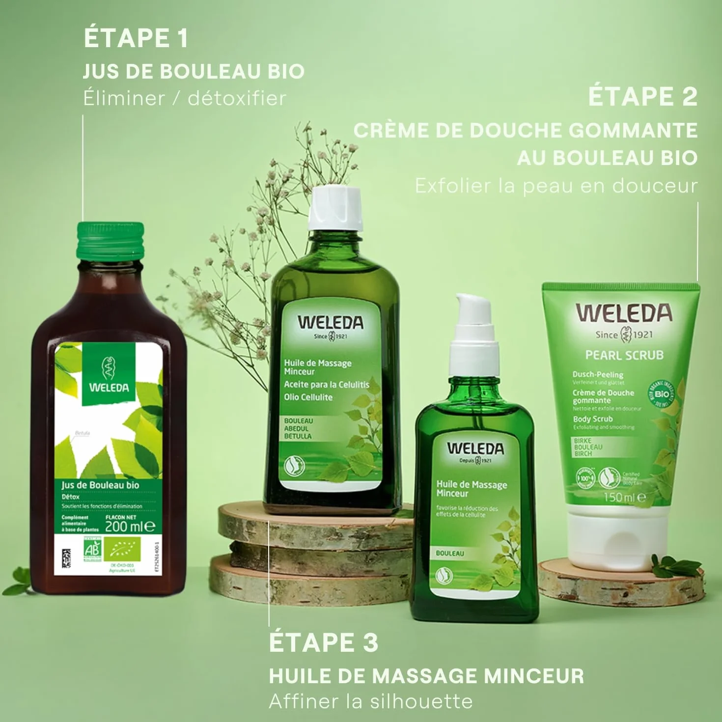 WELEDA Huile de Massage Anti-Cellulite au Bouleau 100ml NATRUE Vegan